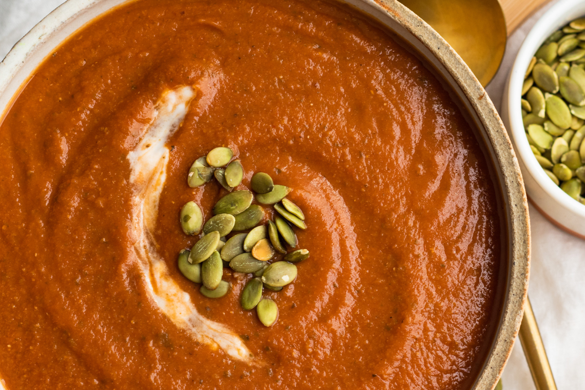 Vegan Pumpkin Tomato Soup