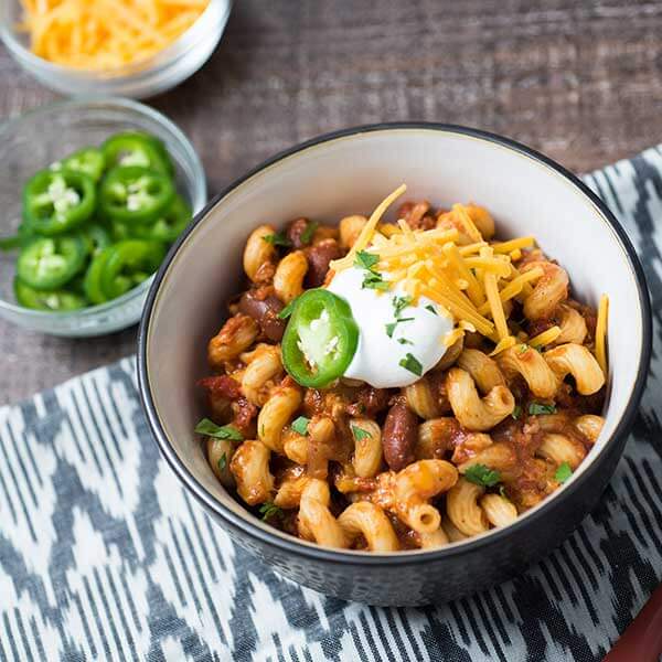 Slow Cooker Chili Pasta