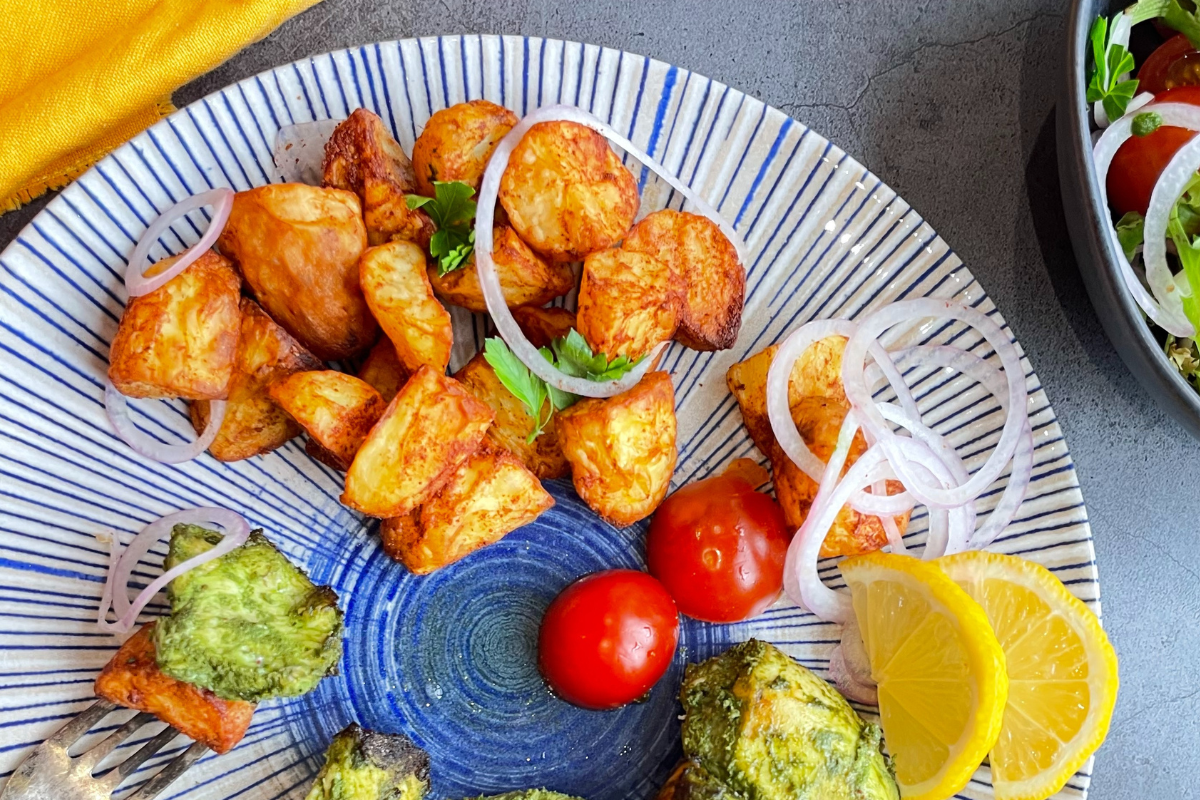 Tandoori Aloo (Air Fryer)