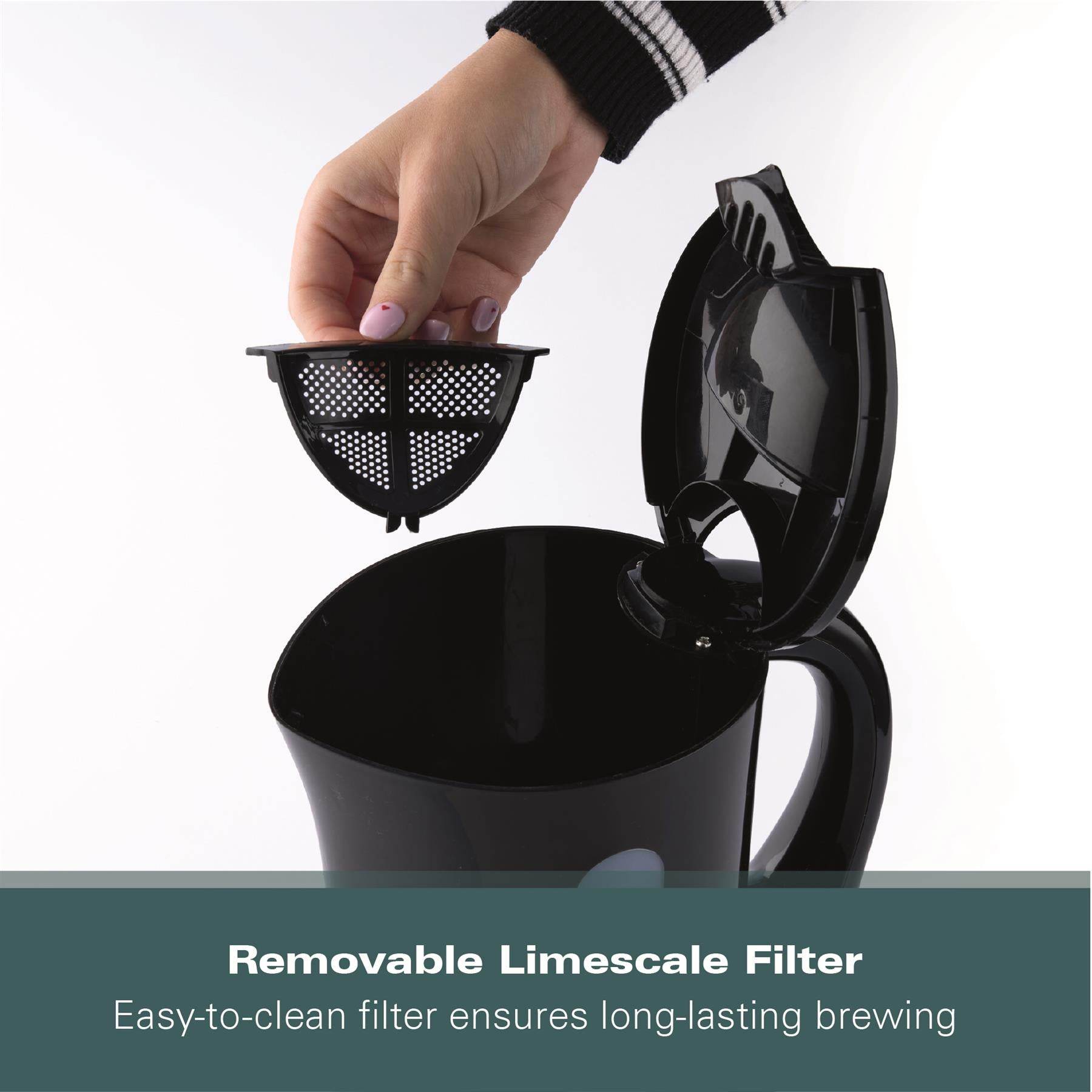 Hamilton Beach Essential 1.7L Plastic Kettle - Black - Hamilton Beach UK