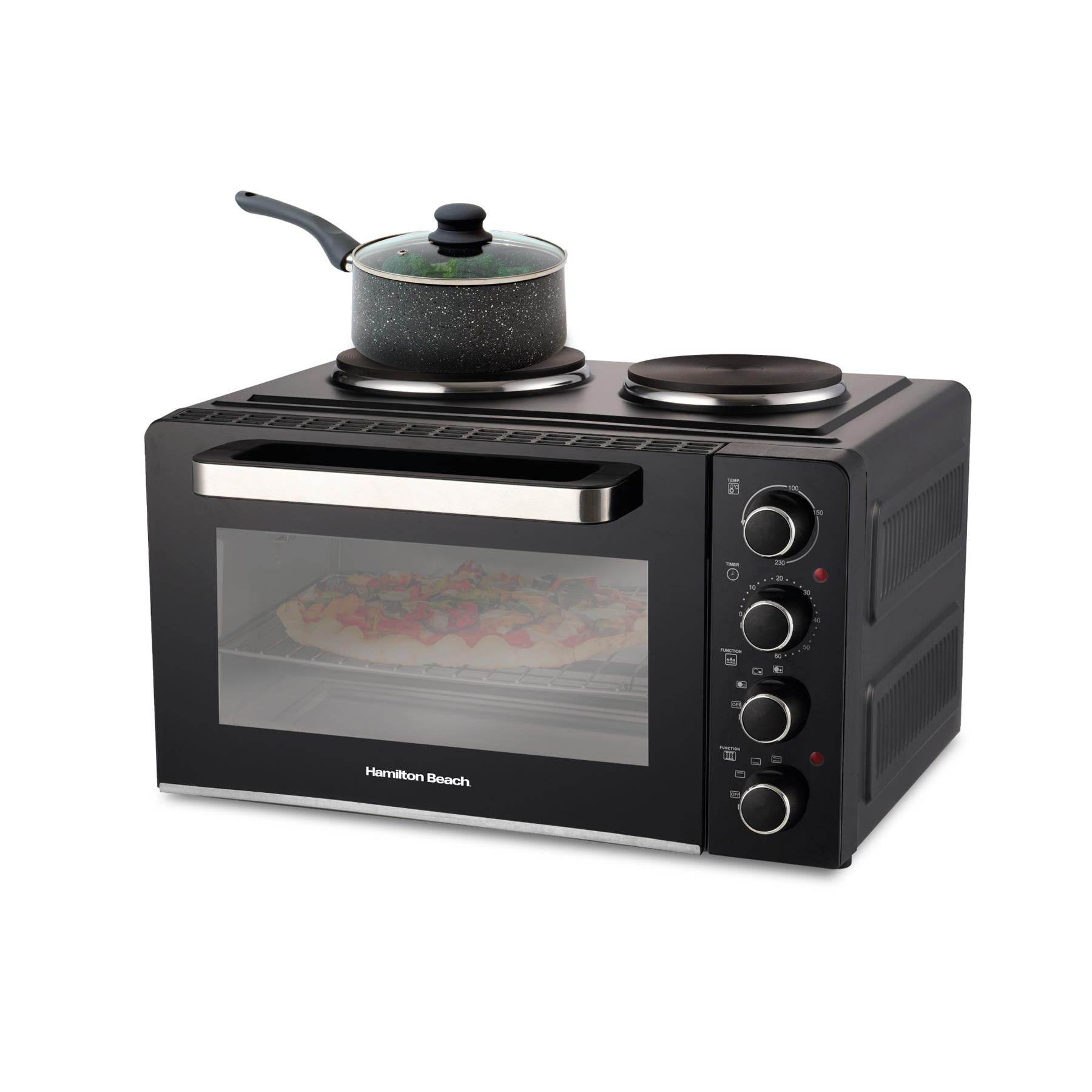 Hamilton Beach 28L Mini Oven with Double Hotplate - Hamilton Beach UK