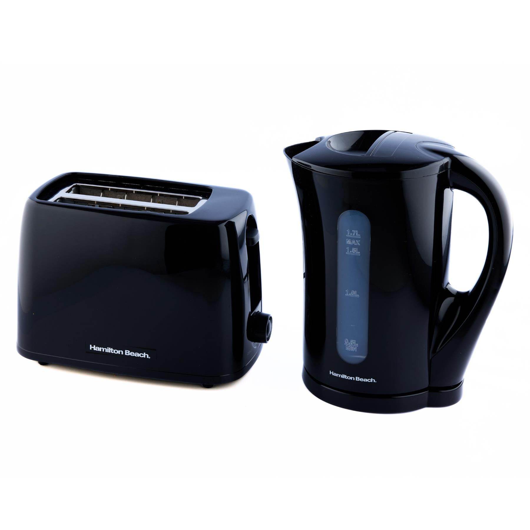 Hamilton Beach Essential Kettle & Toaster Set - Black - Hamilton Beach UK