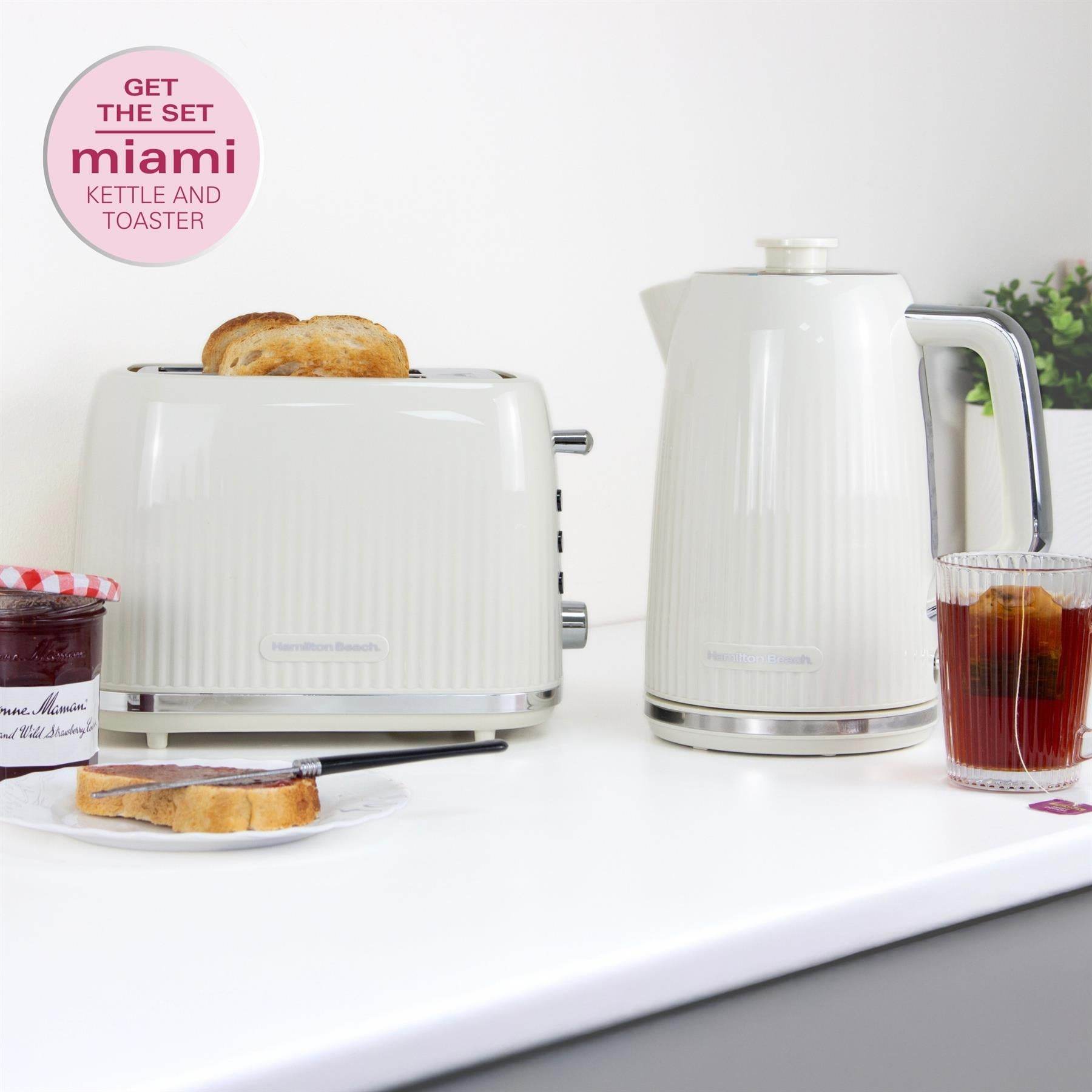 Hamilton Beach Miami 2 Slice Toaster - Sand - Hamilton Beach UK