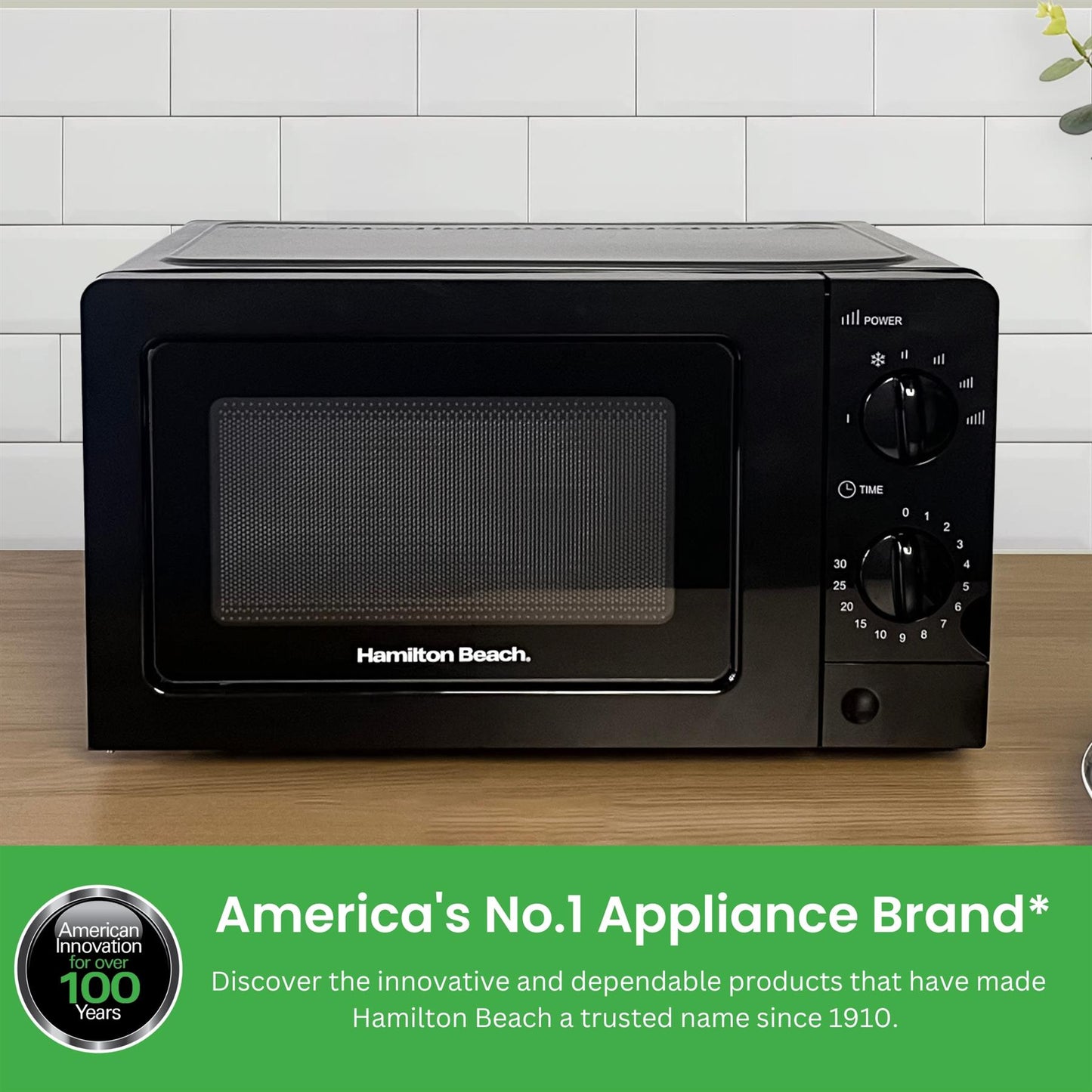 Hamilton Beach 20L Standard Black Microwave