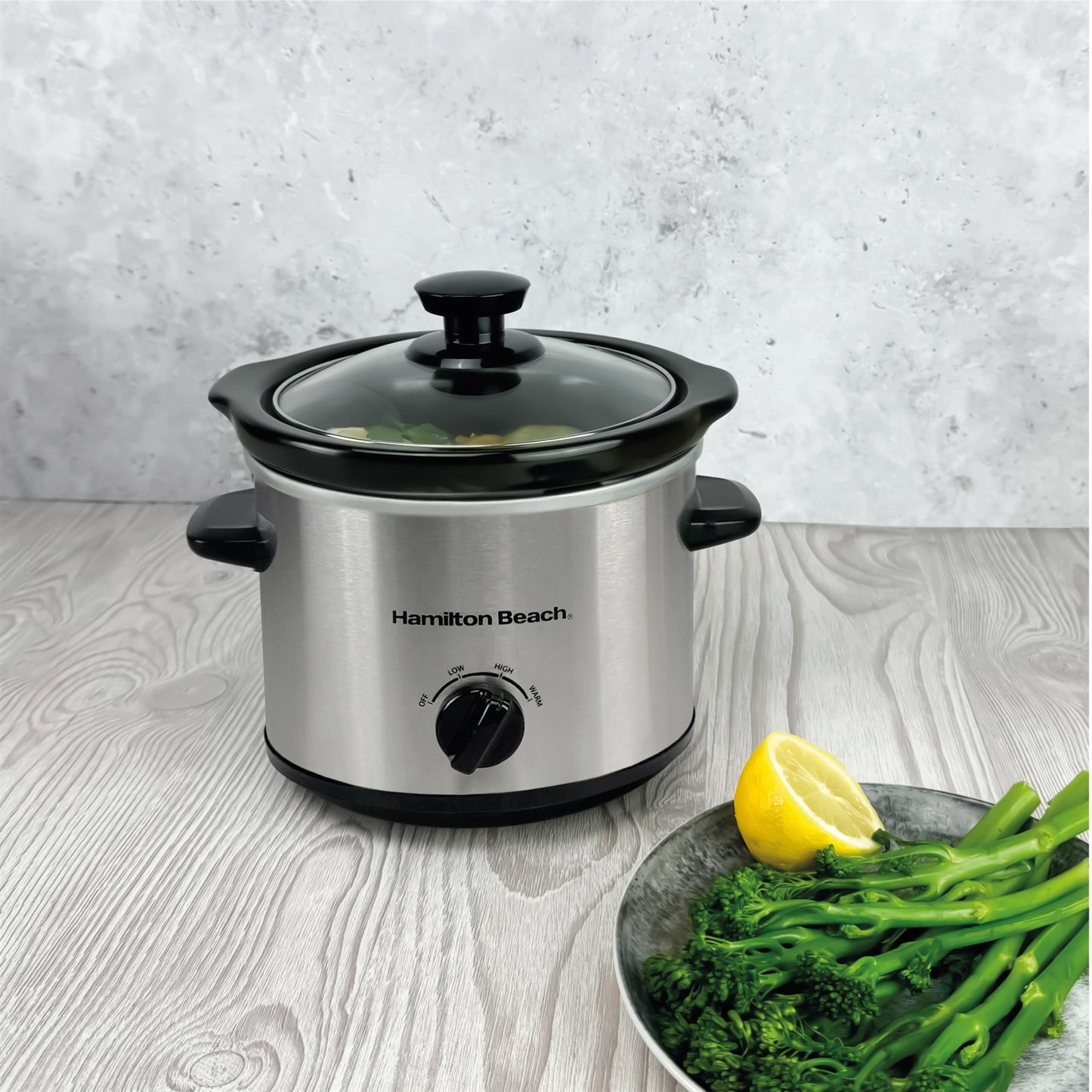 Hamilton Beach 'The Mighty Mini' 1.8L Silver Slow Cooker