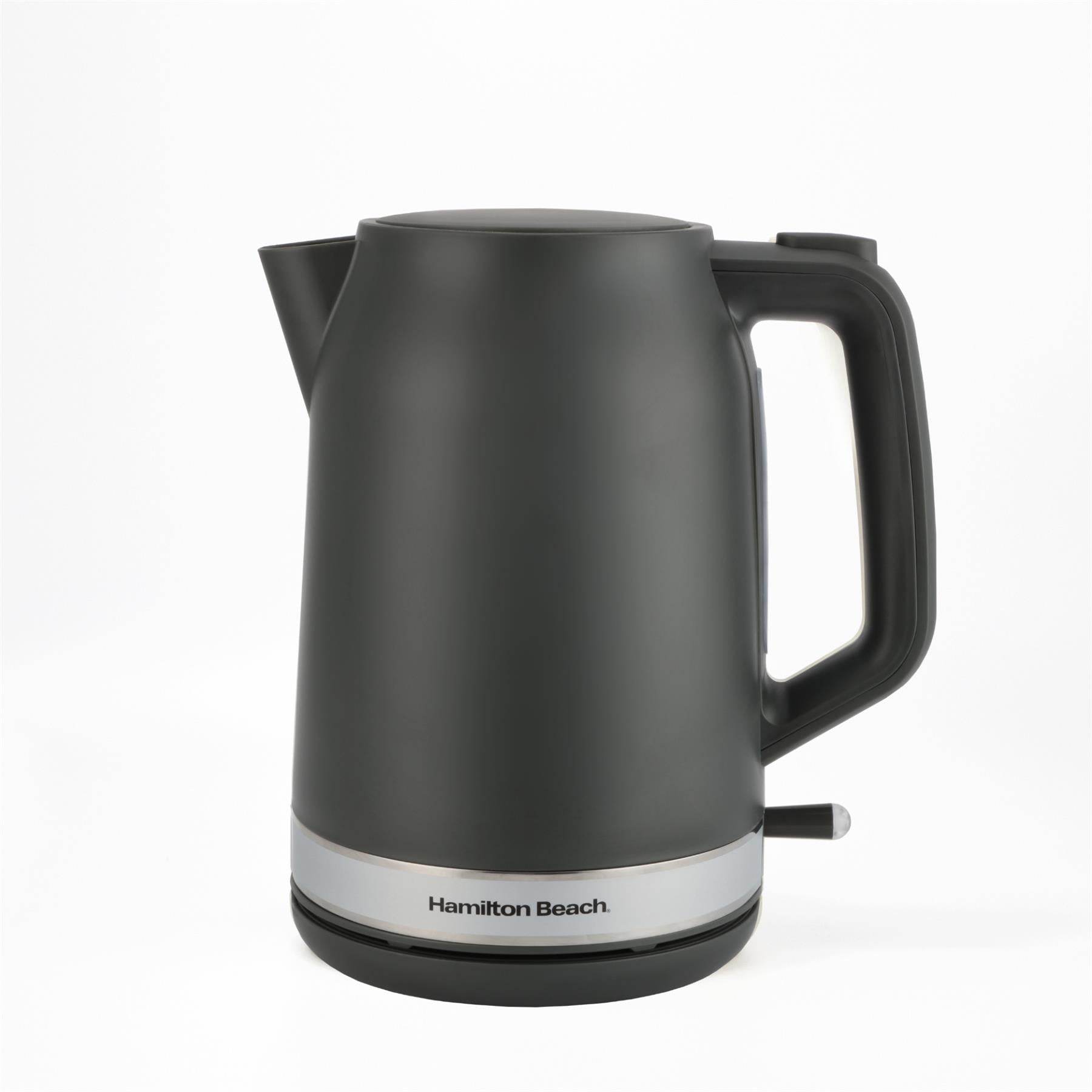 Hamilton Beach Ella 1.7L Kettle - Matte Charcoal - Hamilton Beach UK