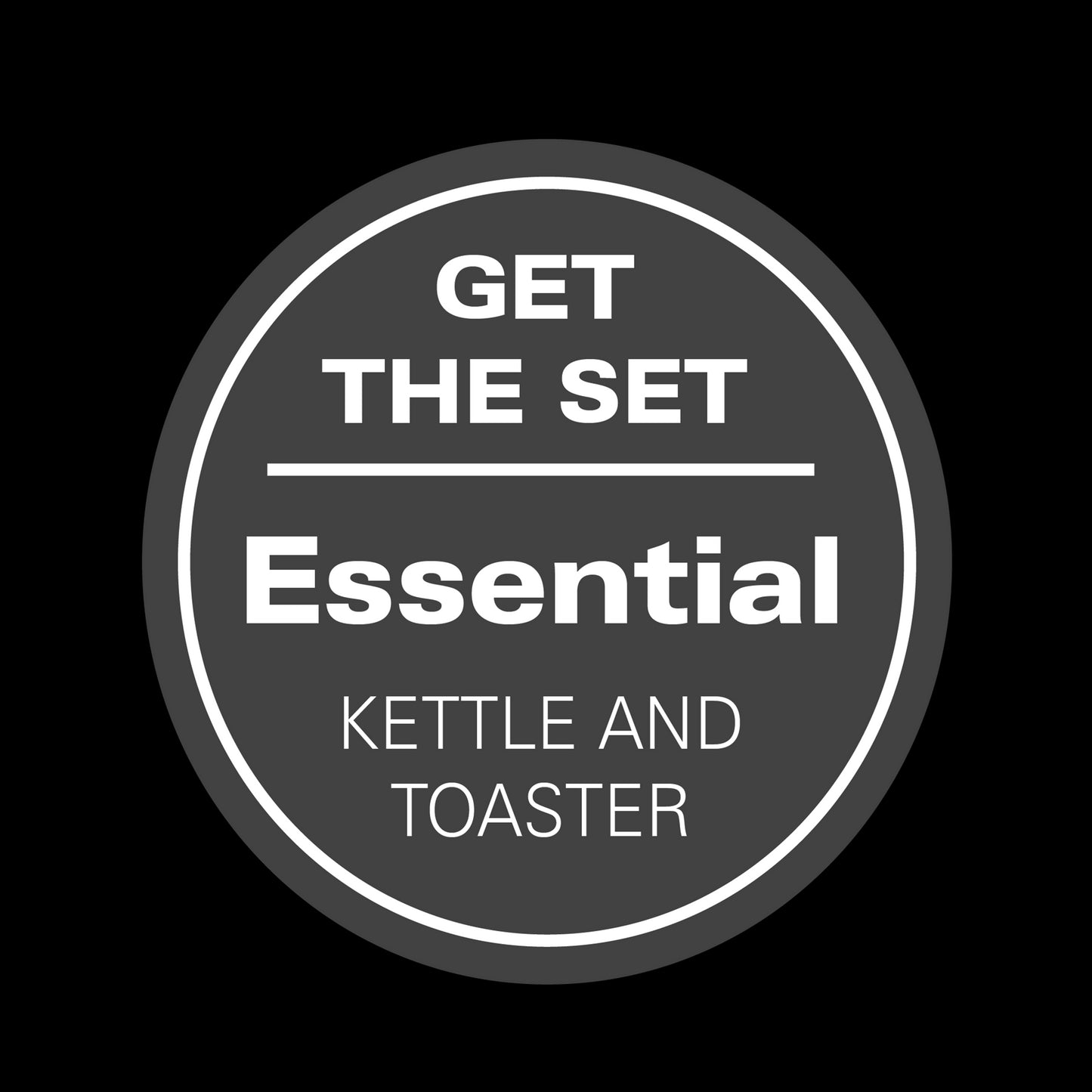 Hamilton Beach Essential Rapid Boil Kettle & 4 Slice Toaster Set Black