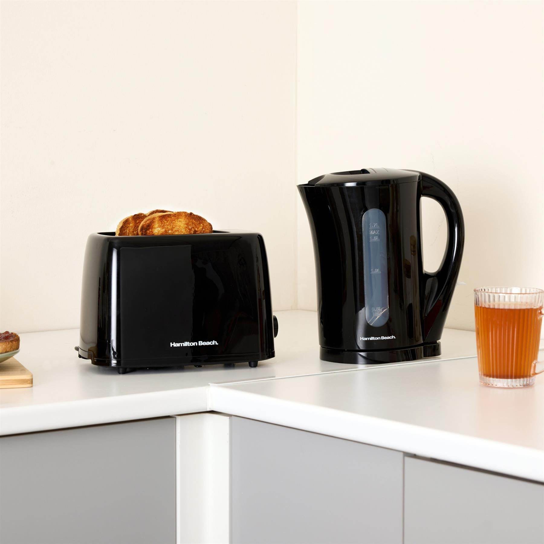 Hamilton Beach Essential Kettle & Toaster Set - Black - Hamilton Beach UK