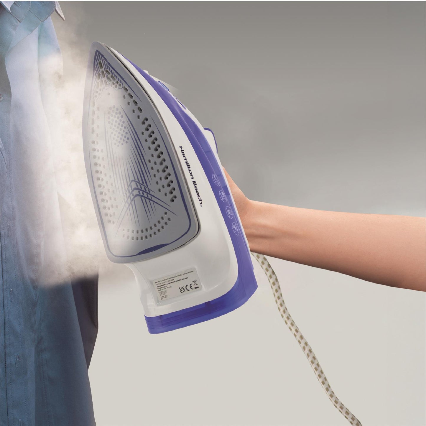 Hamilton Beach SteamMax 2200W Blue & White Steam Iron