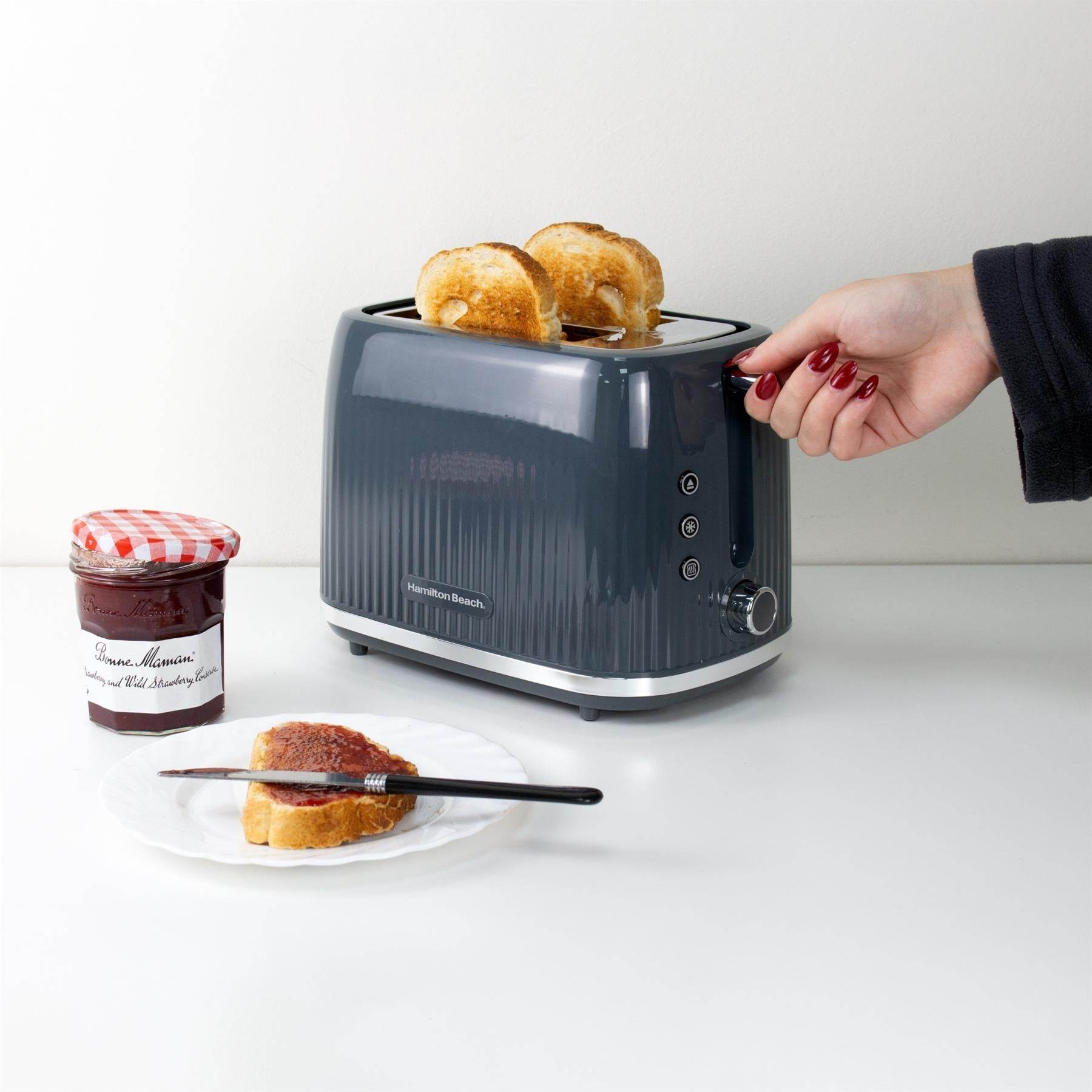 Hamilton Beach Miami 2 Slice Toaster - Charcoal Grey - Hamilton Beach UK