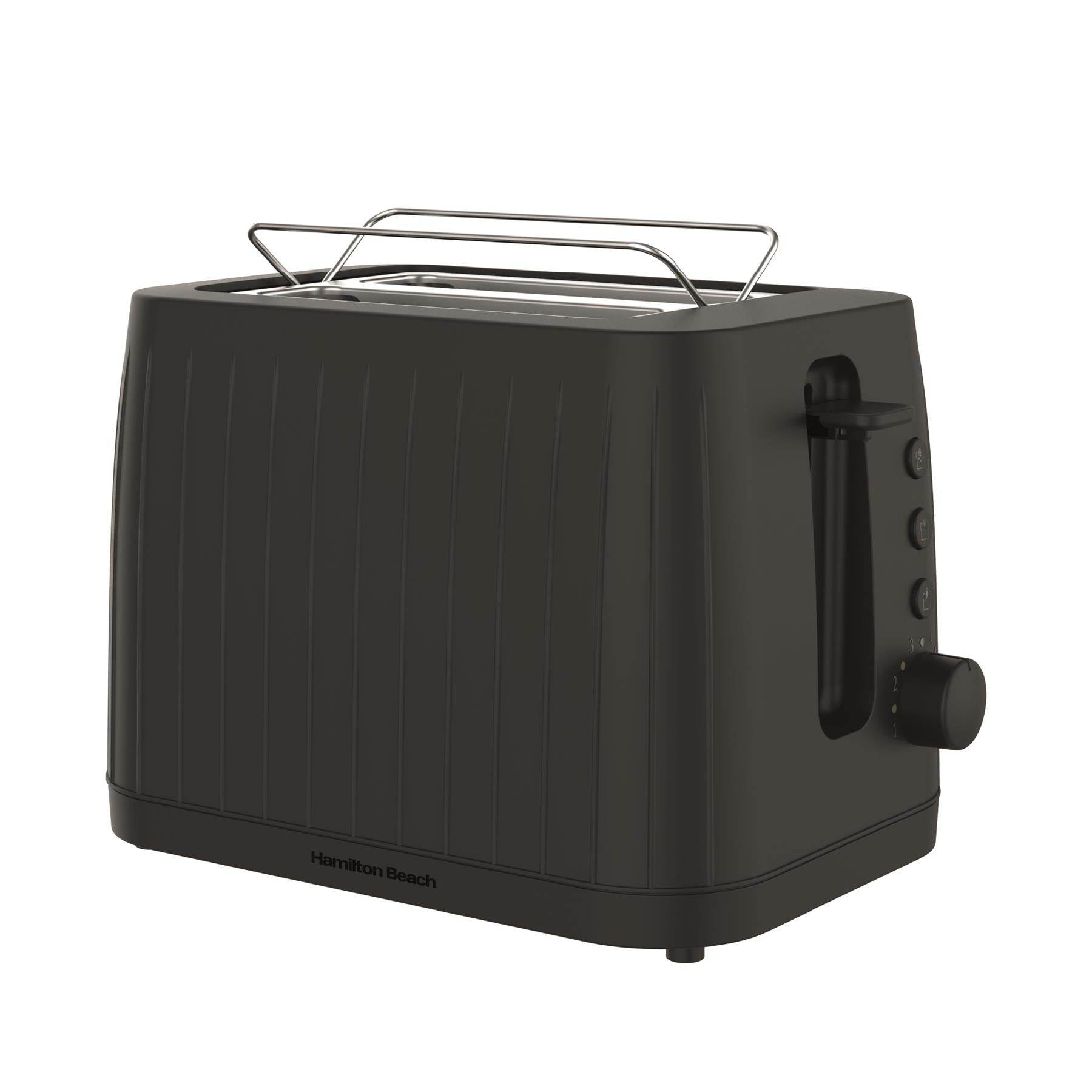 Hamilton Beach Stealth 2 Slice Textured Toaster - Matte Black - Hamilton Beach UK