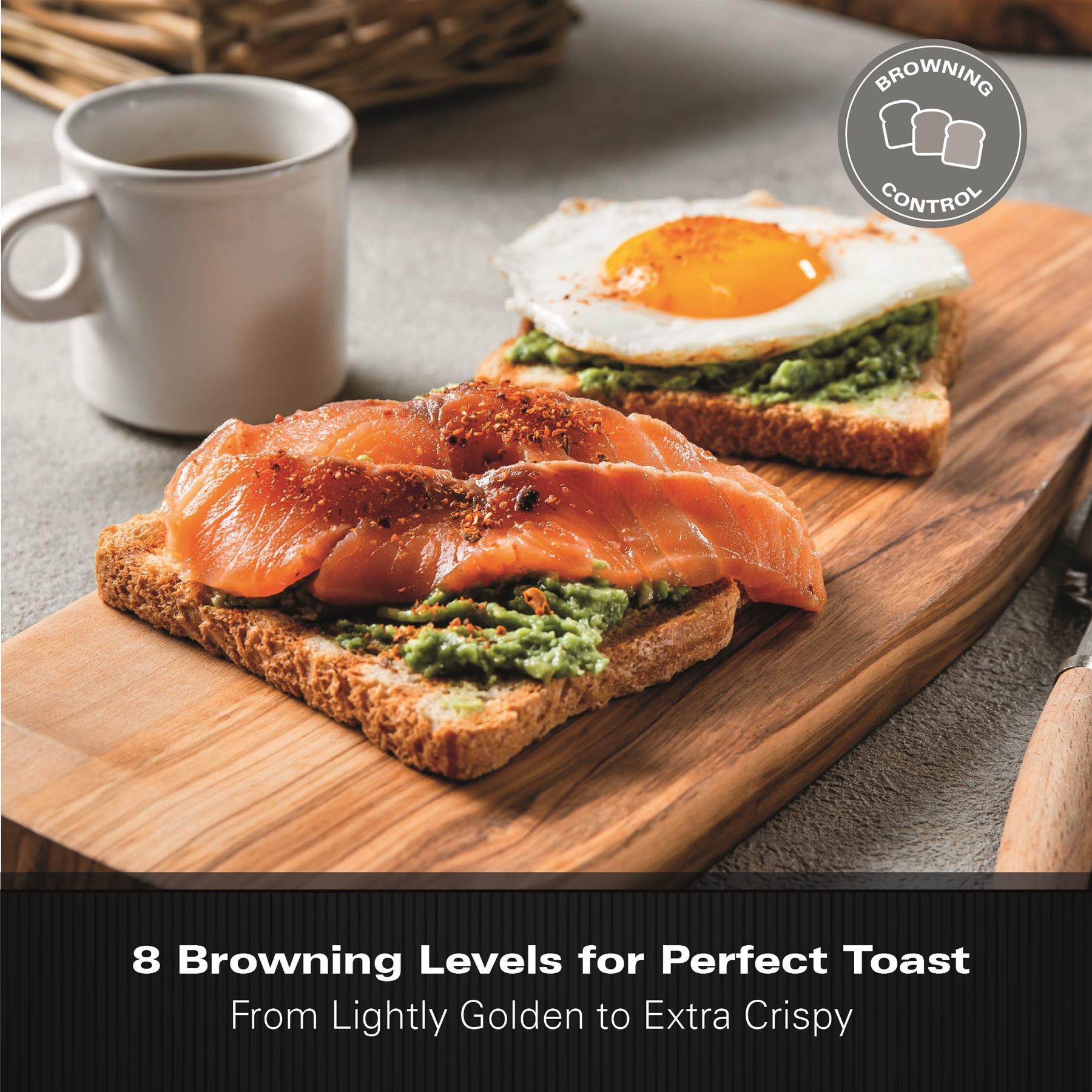 Hamilton Beach Stealth 2 Slice Textured Toaster - Matte Black - Hamilton Beach UK