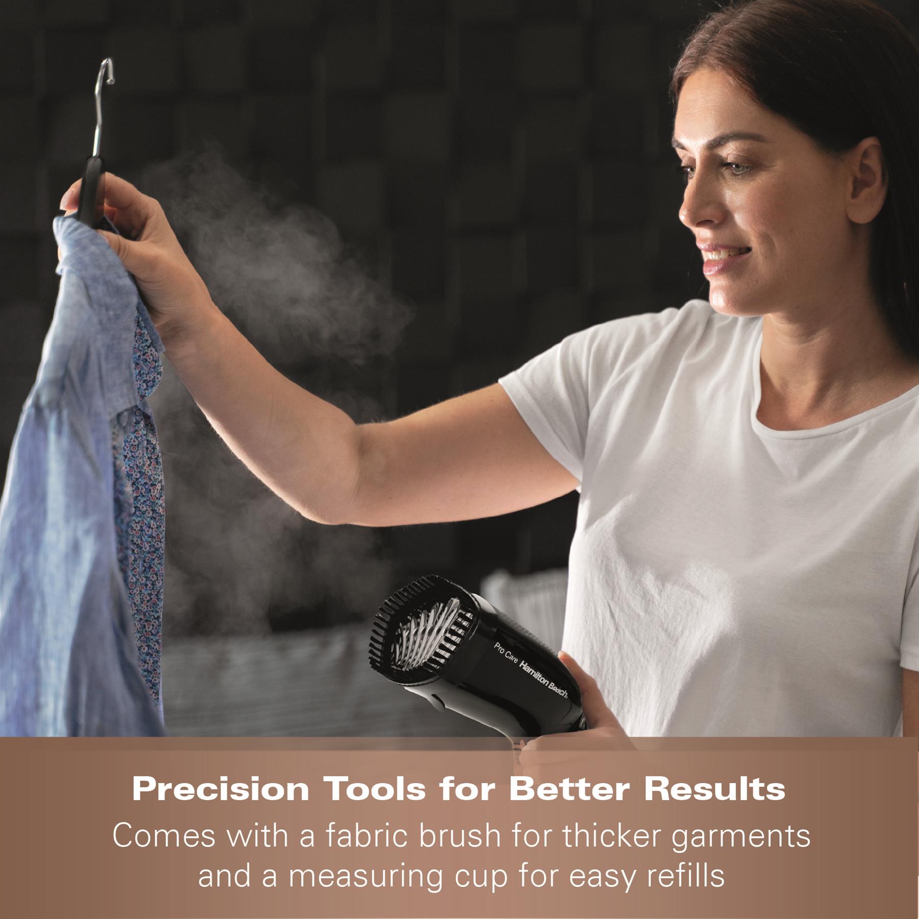 Hamilton Beach ProCare Handheld Garment Steamer - Black & Bronze