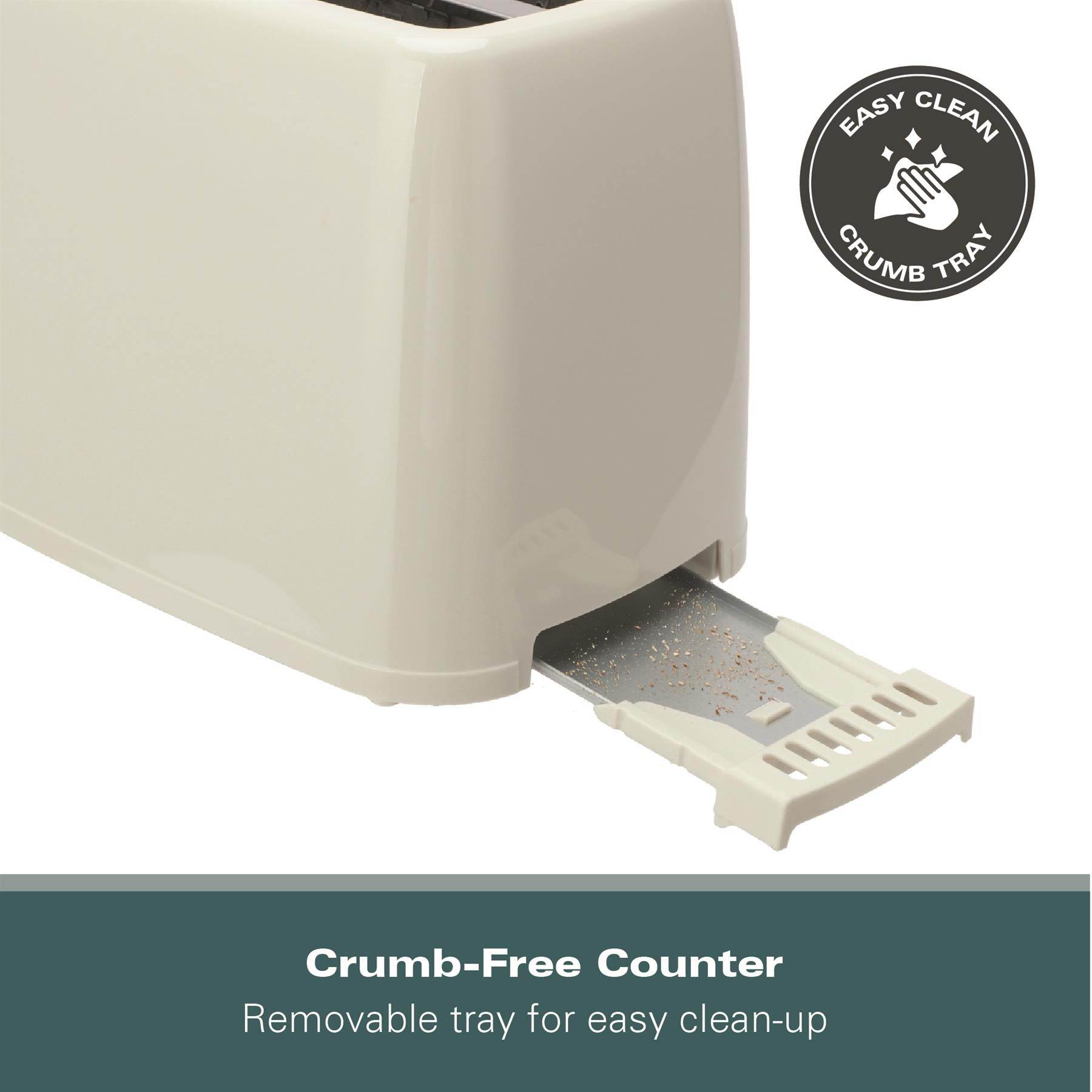 Hamilton Beach Essential 2 Slice Plastic Toaster - Cream - Hamilton Beach UK