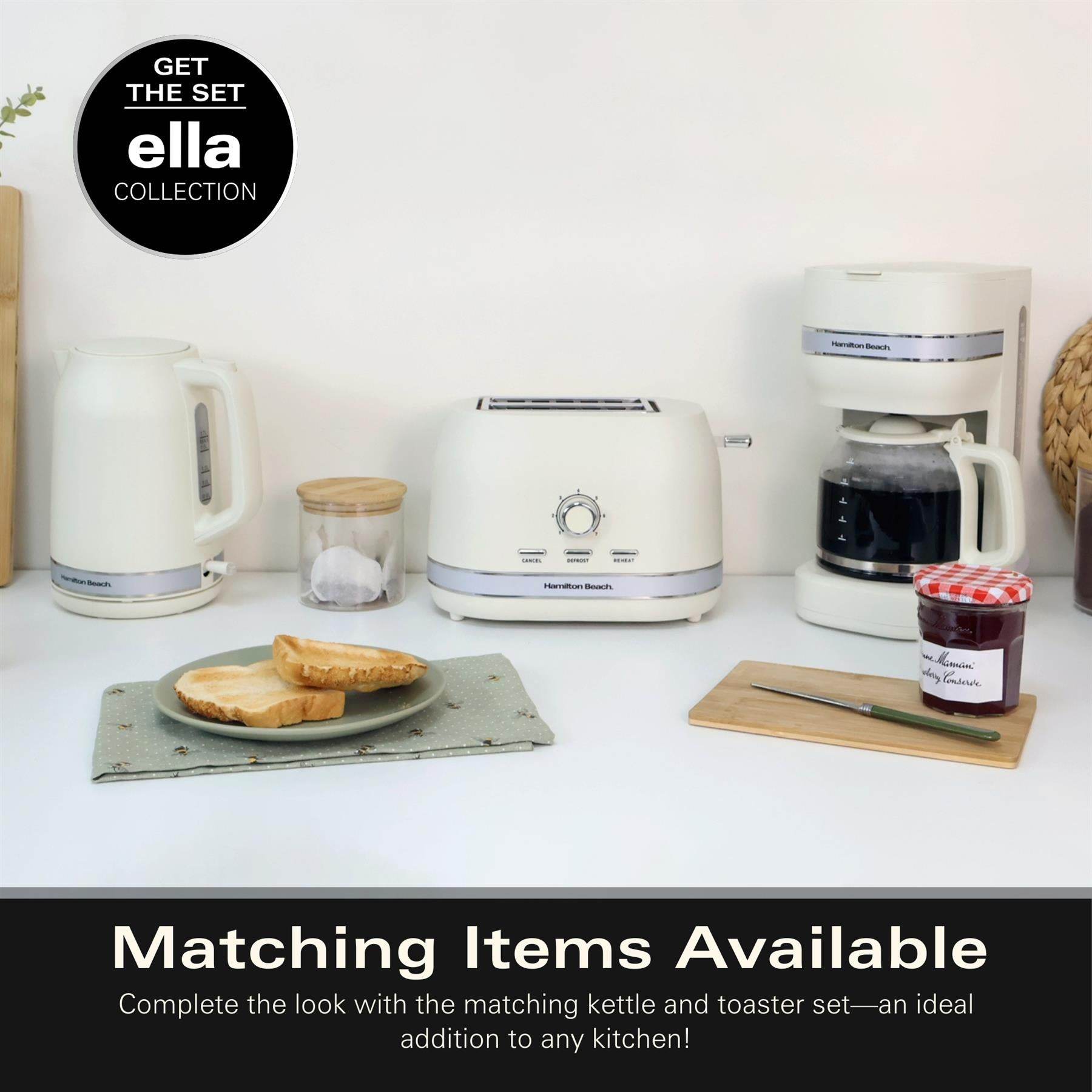 Hamilton Beach Ella 1.5L Filter Coffee Machine - Matte Latte - Hamilton Beach UK
