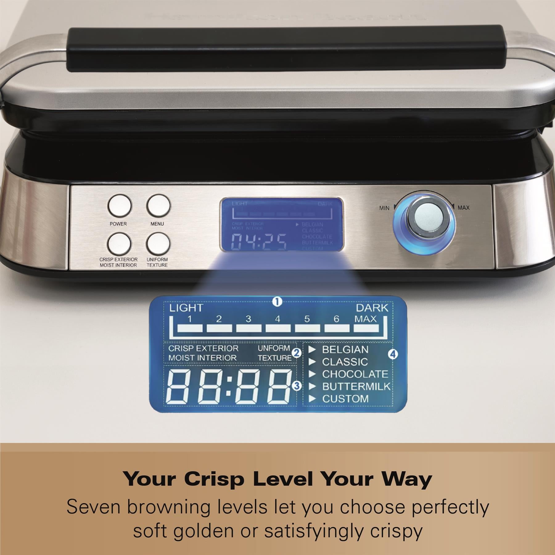 Hamilton Beach Pro Smart Waffle Maker