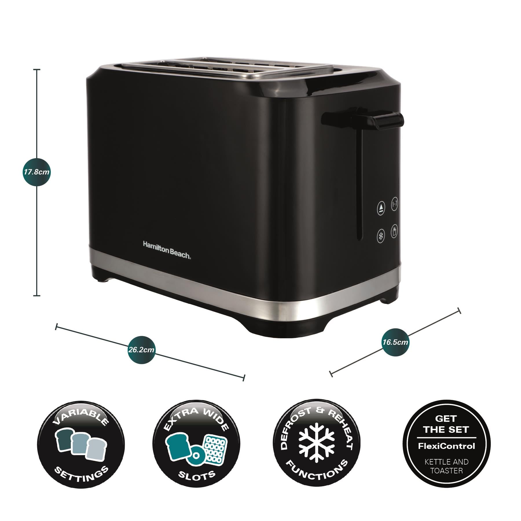 Hamilton Beach FlexiControl 2 Slice Digital Control Toaster