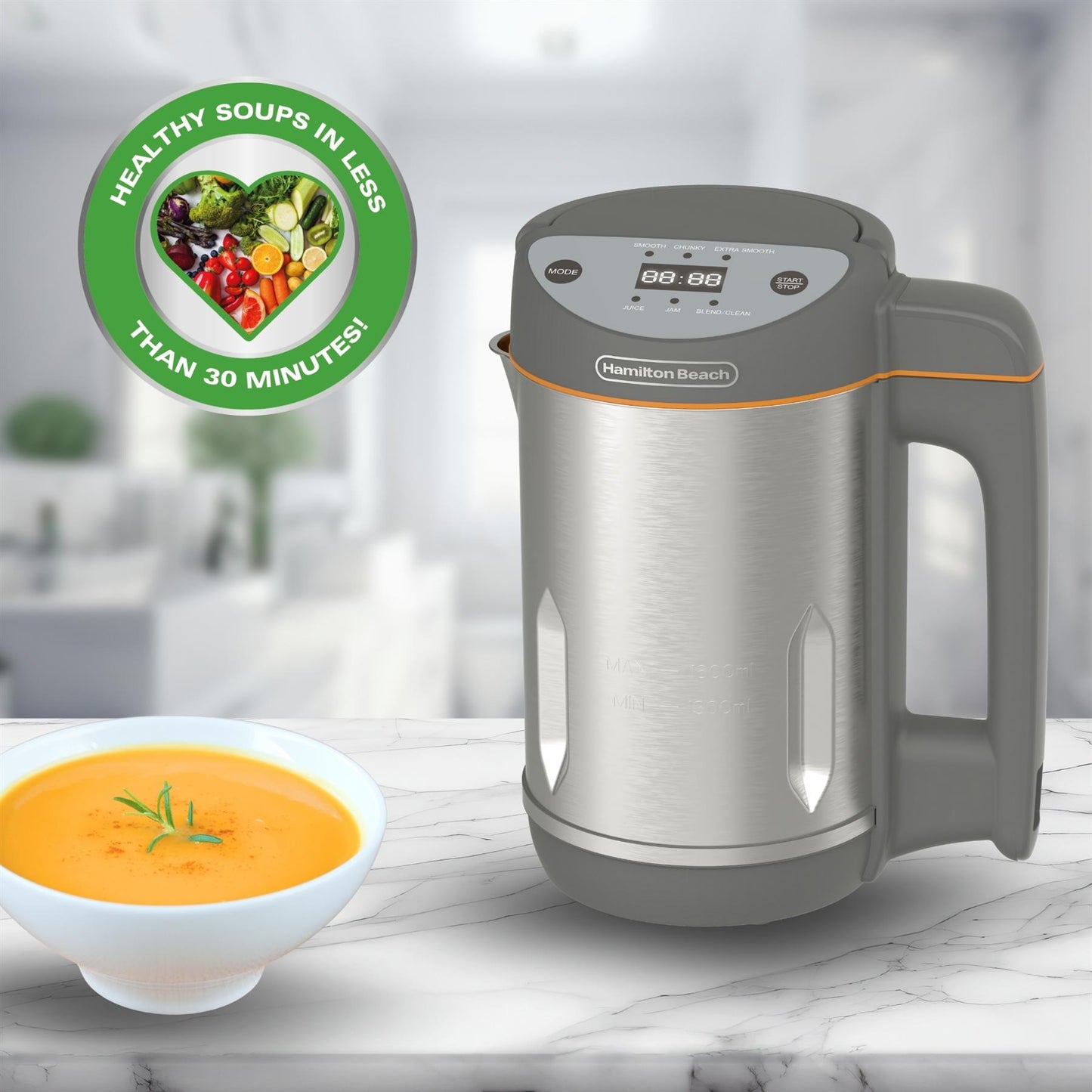 Hamilton Beach Intelligent Pro Soup Maker Plus Grey