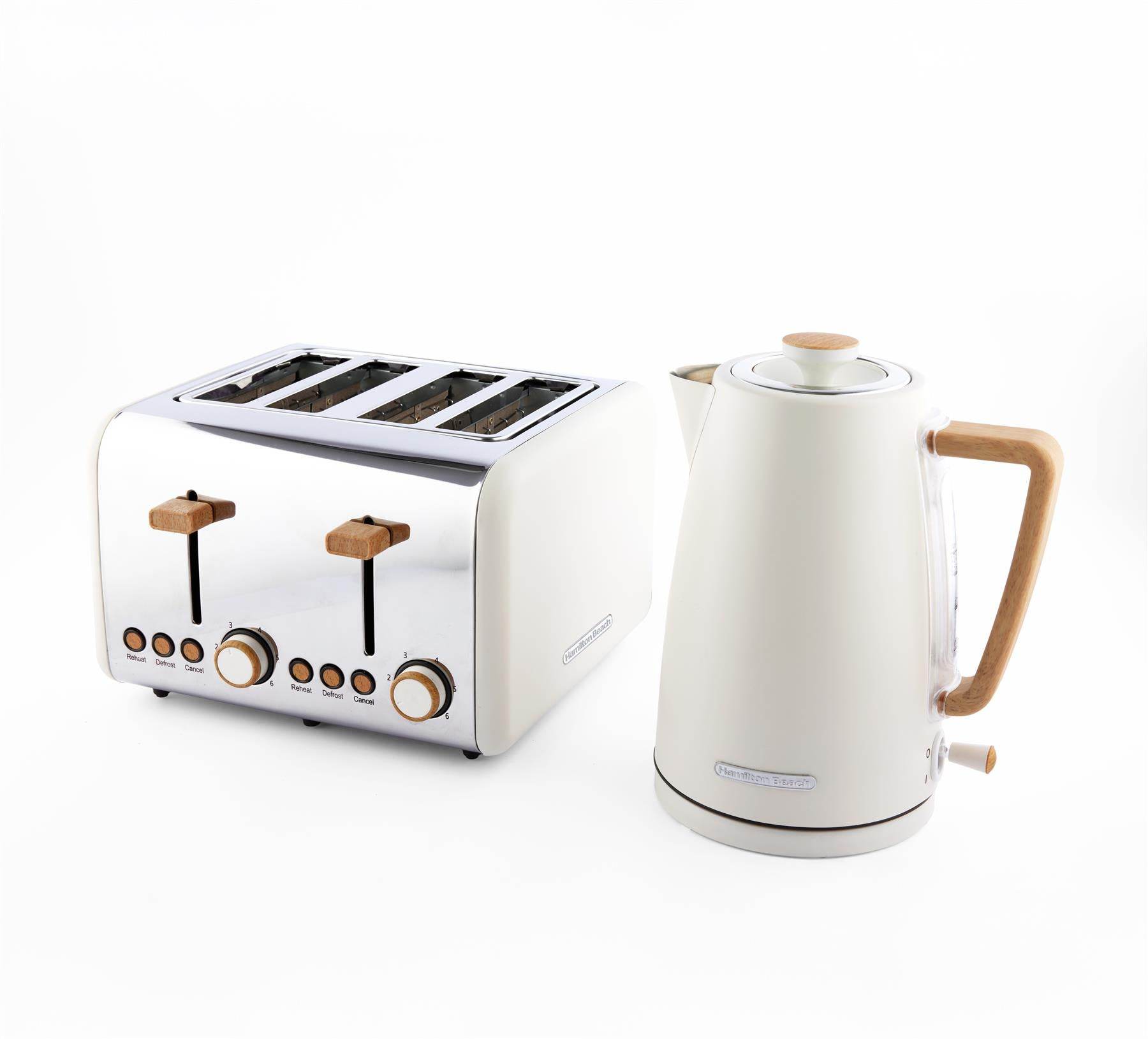 Hamilton Beach Scandi Classic Kettle & Toaster Set - Cream - Hamilton Beach UK