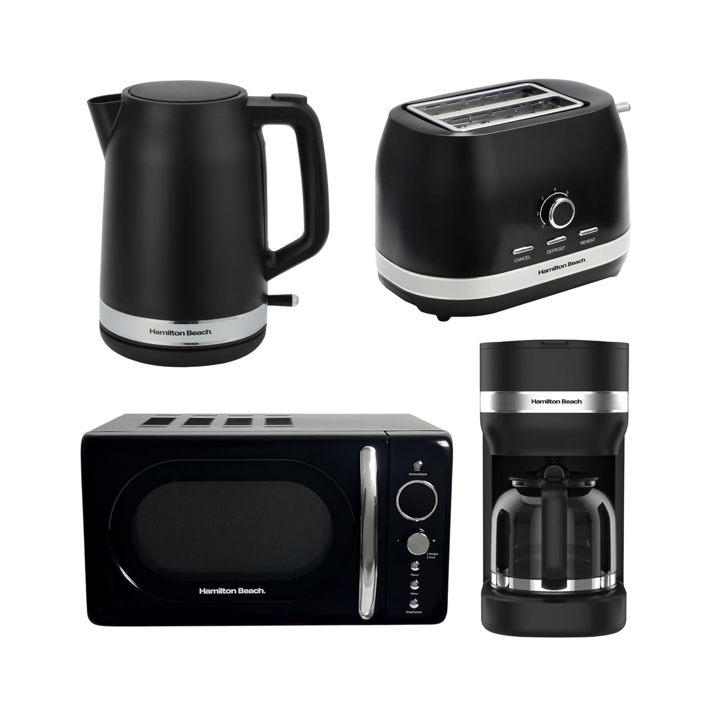 Hamilton Beach Ella Black Kitchen Bundle With Coffee