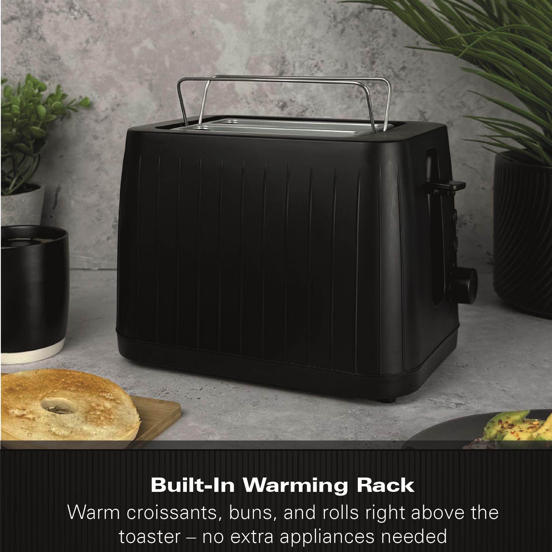 Hamilton Beach Stealth 2 Slice Textured Toaster - Matte Black - Hamilton Beach UK