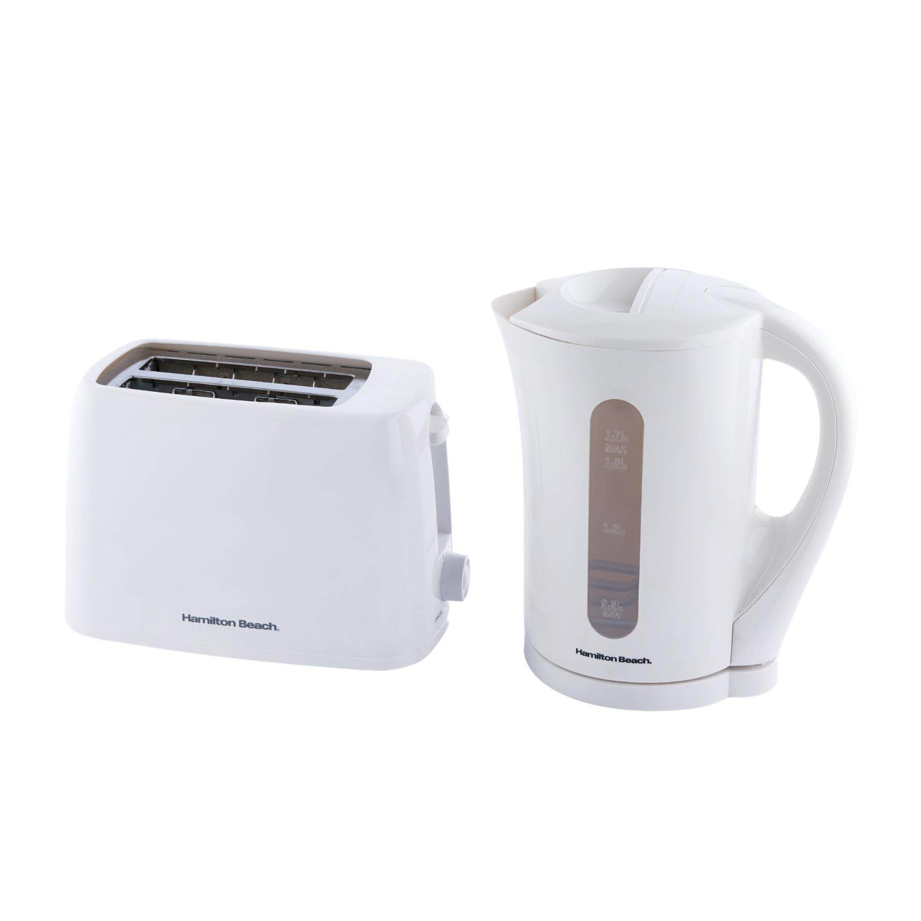 Hamilton Beach Essential Kettle & Toaster Set - White - Hamilton Beach UK