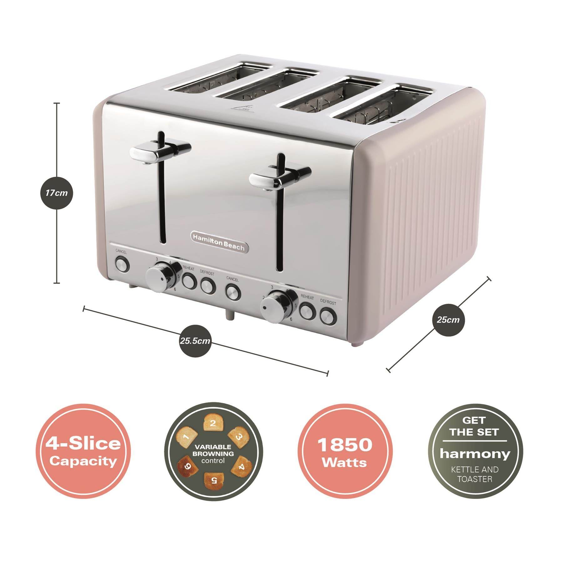 Hamilton Beach Harmony 4 Slice Toaster - Cappuccino - Hamilton Beach UK