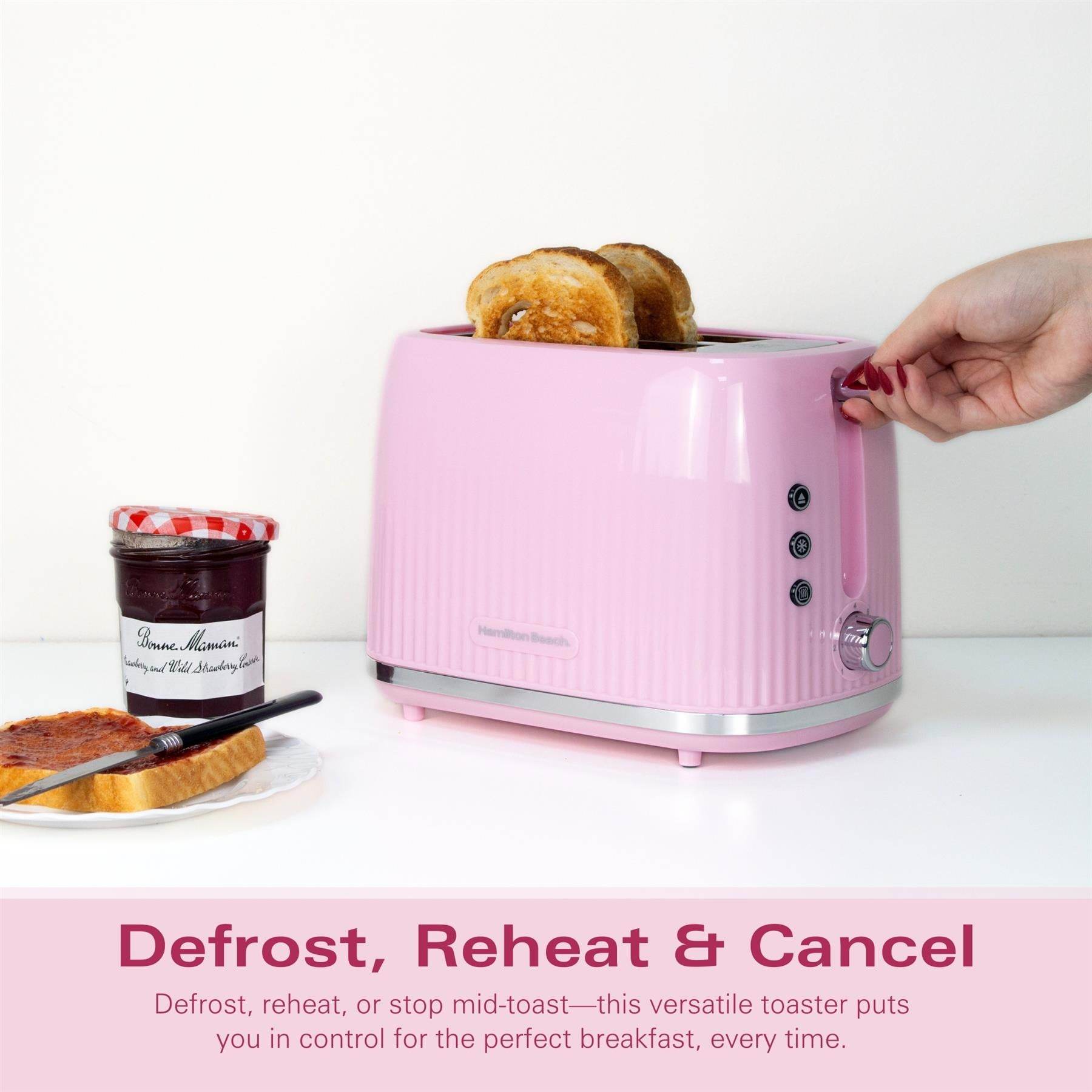 Hamilton Beach Miami 2 Slice Toaster - Flamingo Pink - Hamilton Beach UK