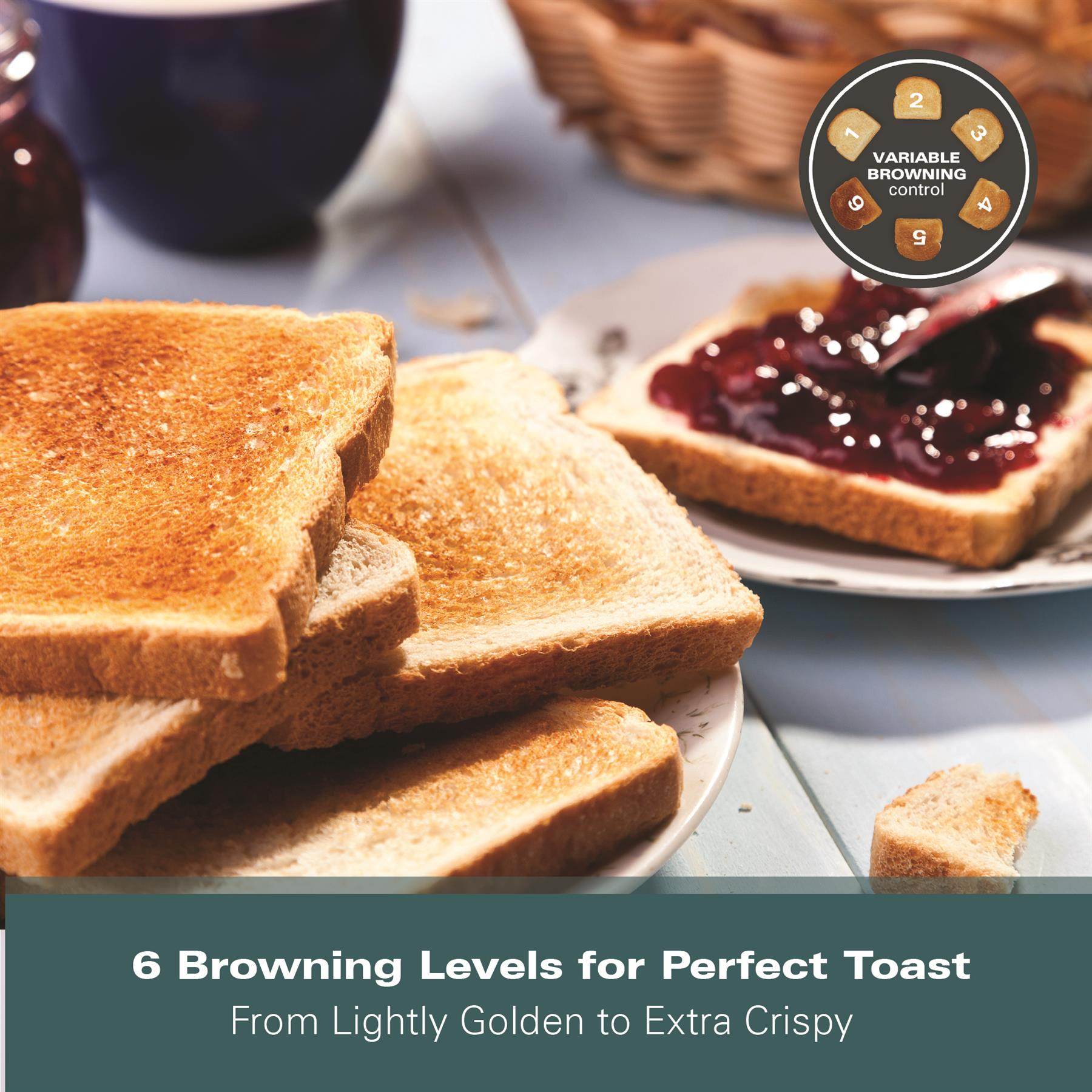 Hamilton Beach Essential 2 Slice Plastic Toaster - Cream - Hamilton Beach UK