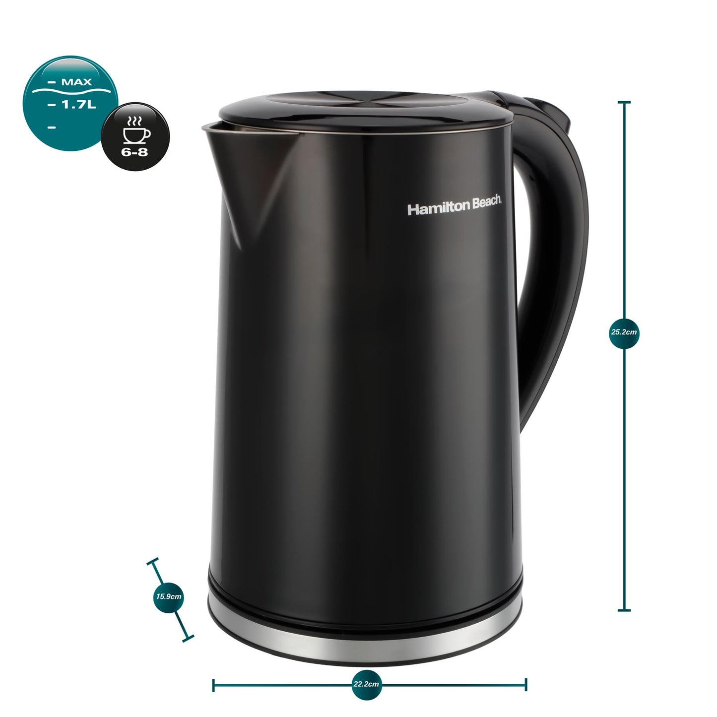Hamilton Beach FlexiControl 1.7L Digital Control Variable Temperature Kettle