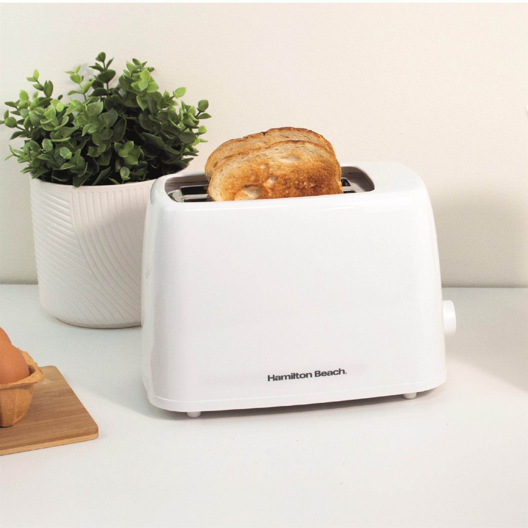 Hamilton Beach Essential 2 Slice Plastic Toaster - White - Hamilton Beach UK