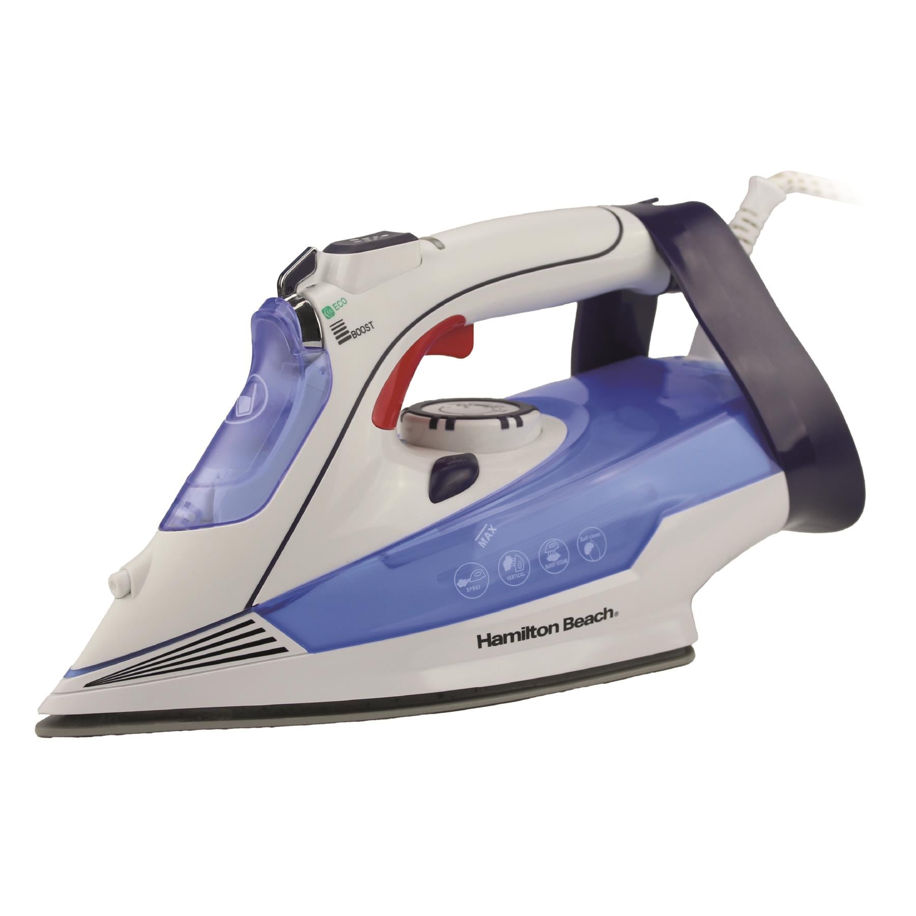 Pro SteamMax 3000W Steam Iron - White & Blue
