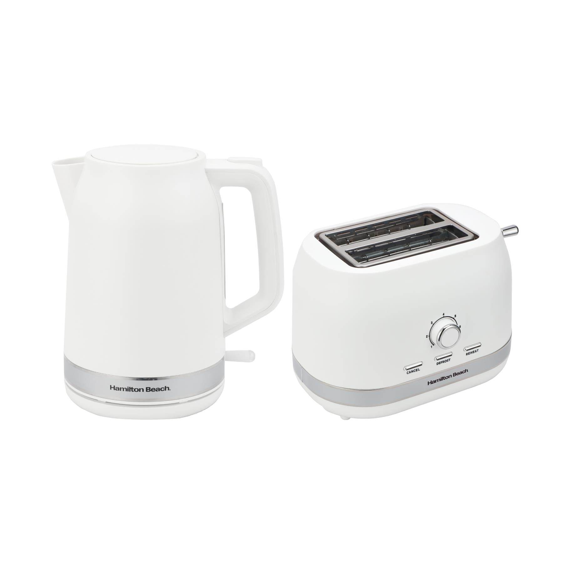 Hamilton Beach Ella Kettle & Toaster Set - Matte White - Hamilton Beach UK