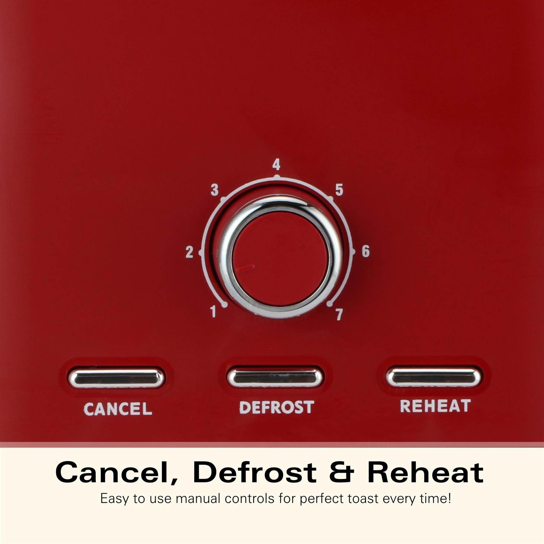 Hamilton Beach Ella 2 Slice Toaster - Matte Red - Hamilton Beach UK