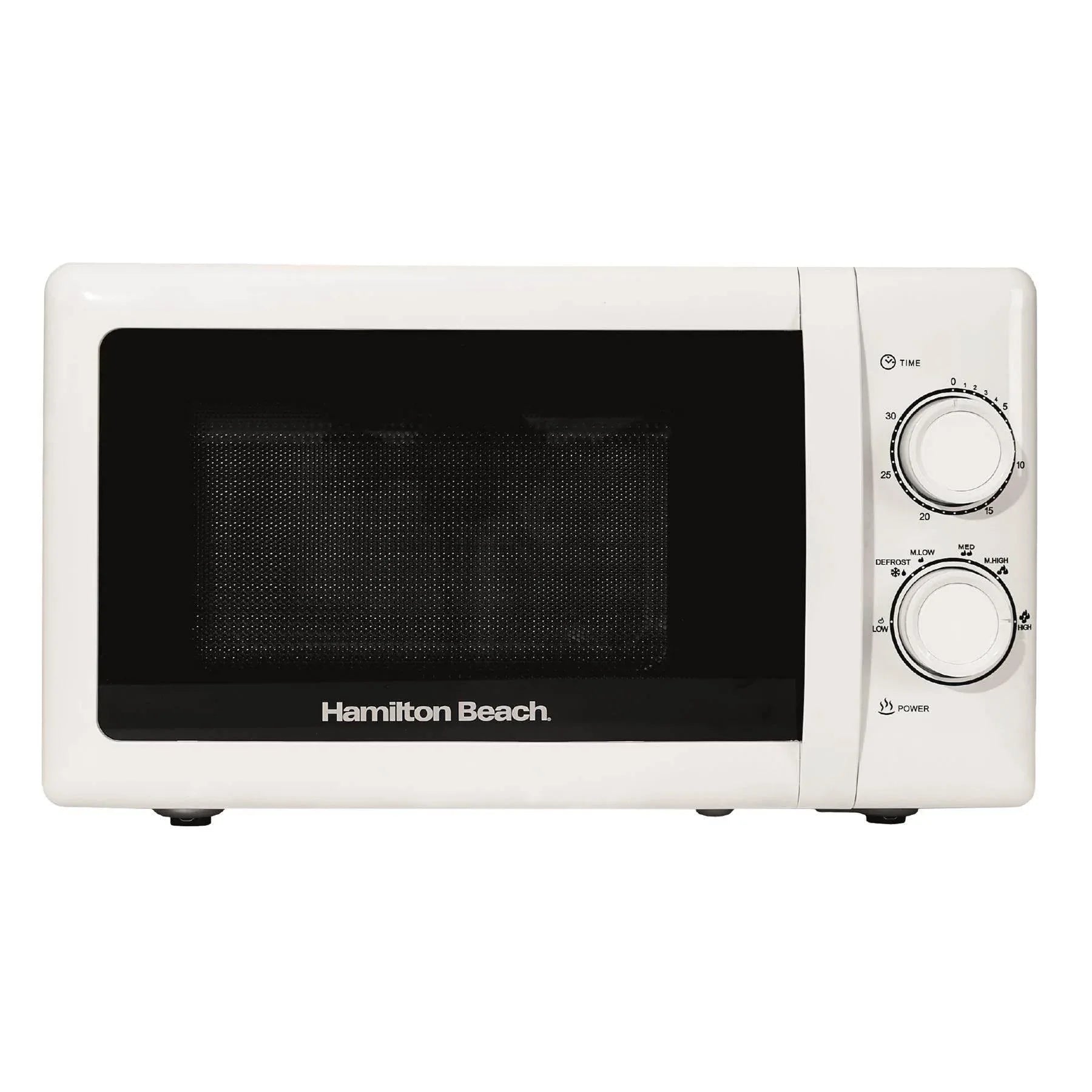 GEMER XSサイズ Hamilton Beach 20L Manual Microwave White | Stainless Steel