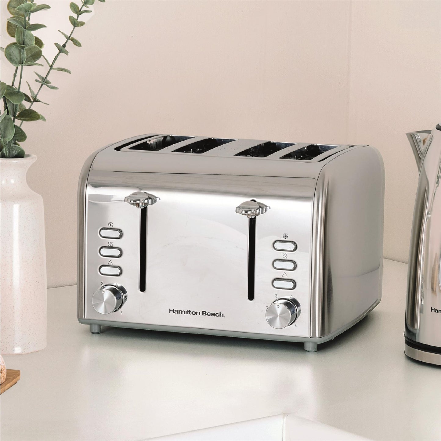 Hamilton Beach Brushed Breakfast & Mini Oven Bundle