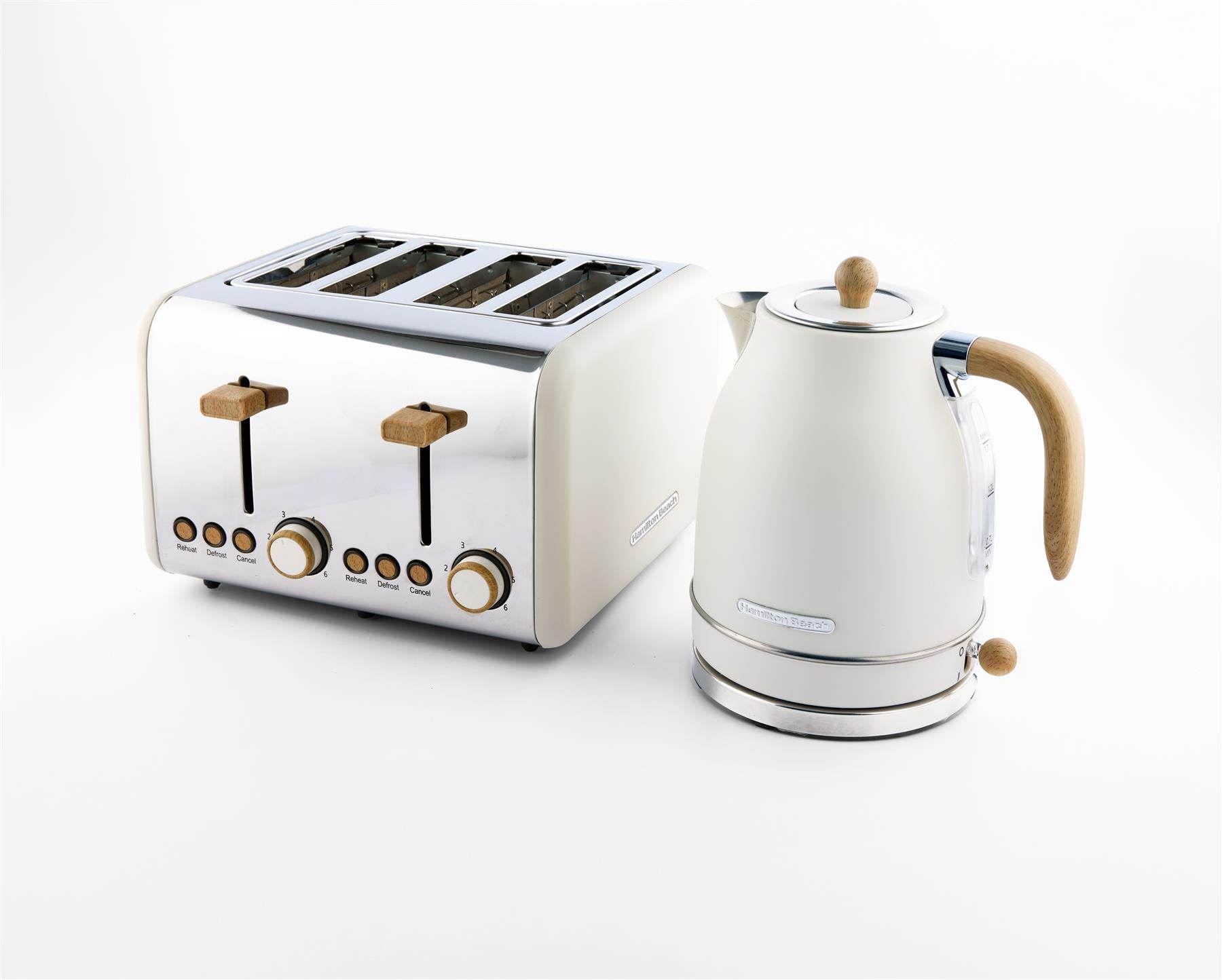 Hamilton Beach Scandi Jug Kettle & Toaster Set - Cream - Hamilton Beach UK