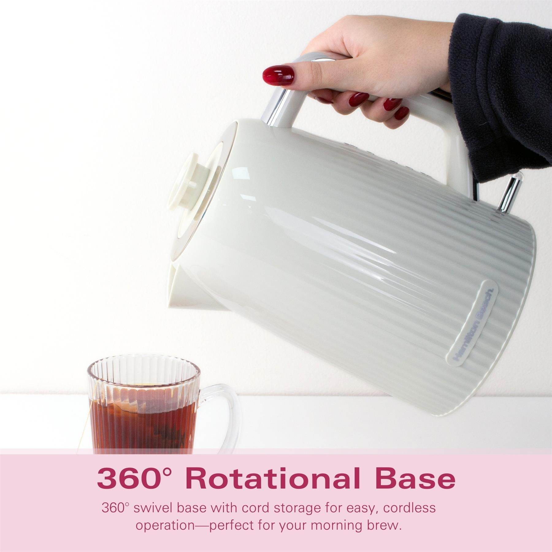 Hamilton Beach Miami 1.7L Kettle - Sand - Hamilton Beach UK