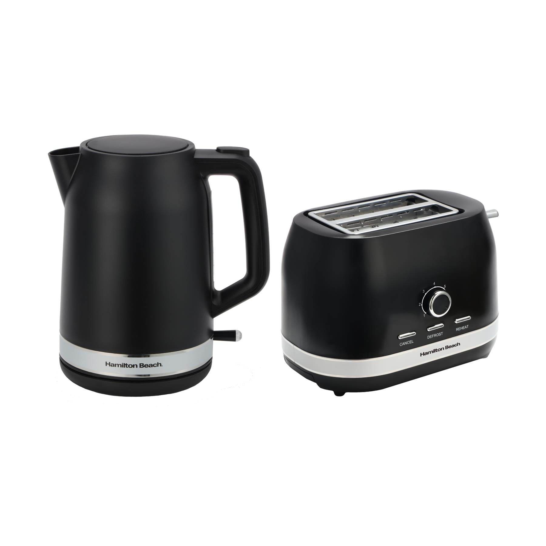 Hamilton Beach Ella Kettle & Toaster Set - Matte Black - Hamilton Beach UK
