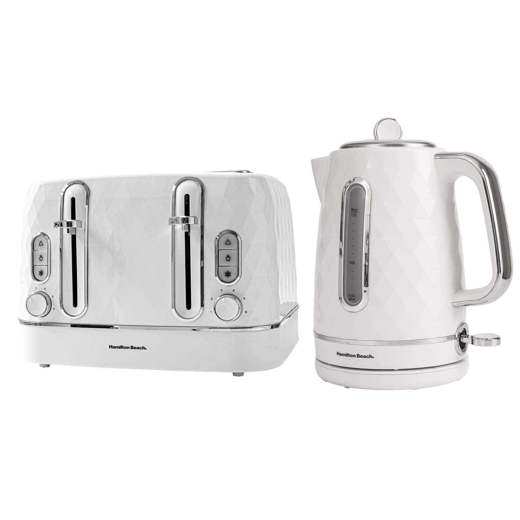 Hamilton Beach Diamond Kettle Toaster Set White – Hamilton Beach UK