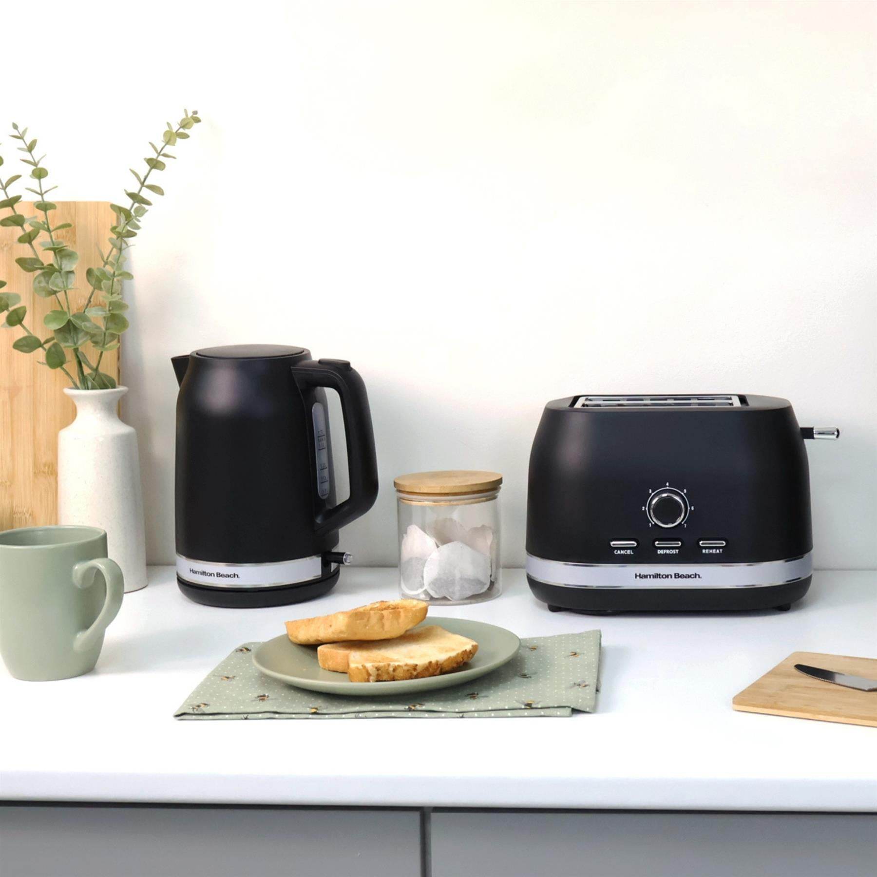 Hamilton Beach Ella 1.7L Kettle - Matte Black - Hamilton Beach UK