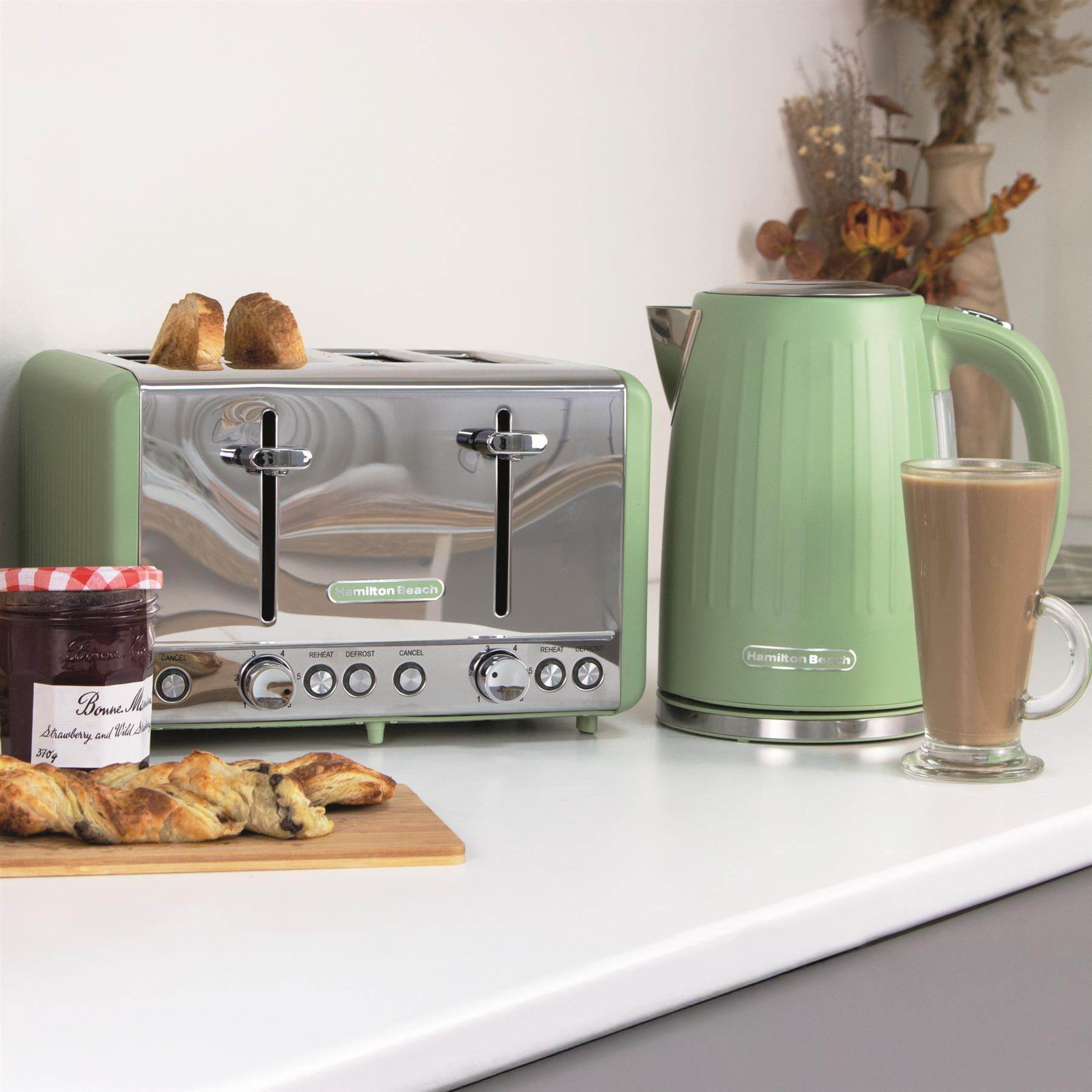 Hamilton Beach Harmony Kettle & Toaster Set - Matcha - Hamilton Beach UK