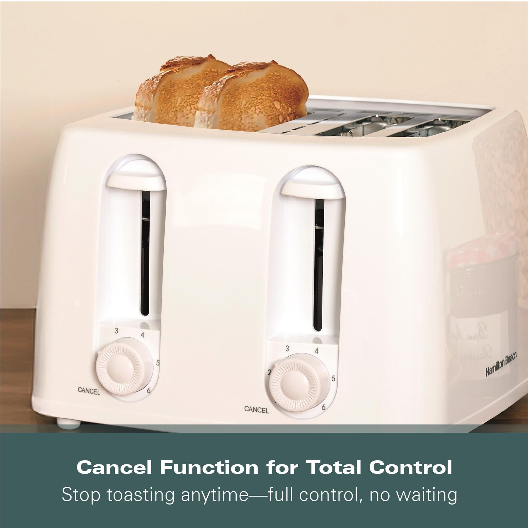 Hamilton Beach Essentials 4 Slice Toaster White