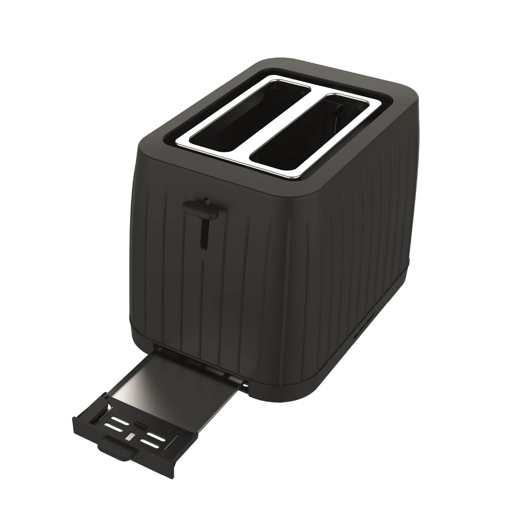 Hamilton Beach Stealth 2 Slice Textured Toaster - Matte Black - Hamilton Beach UK