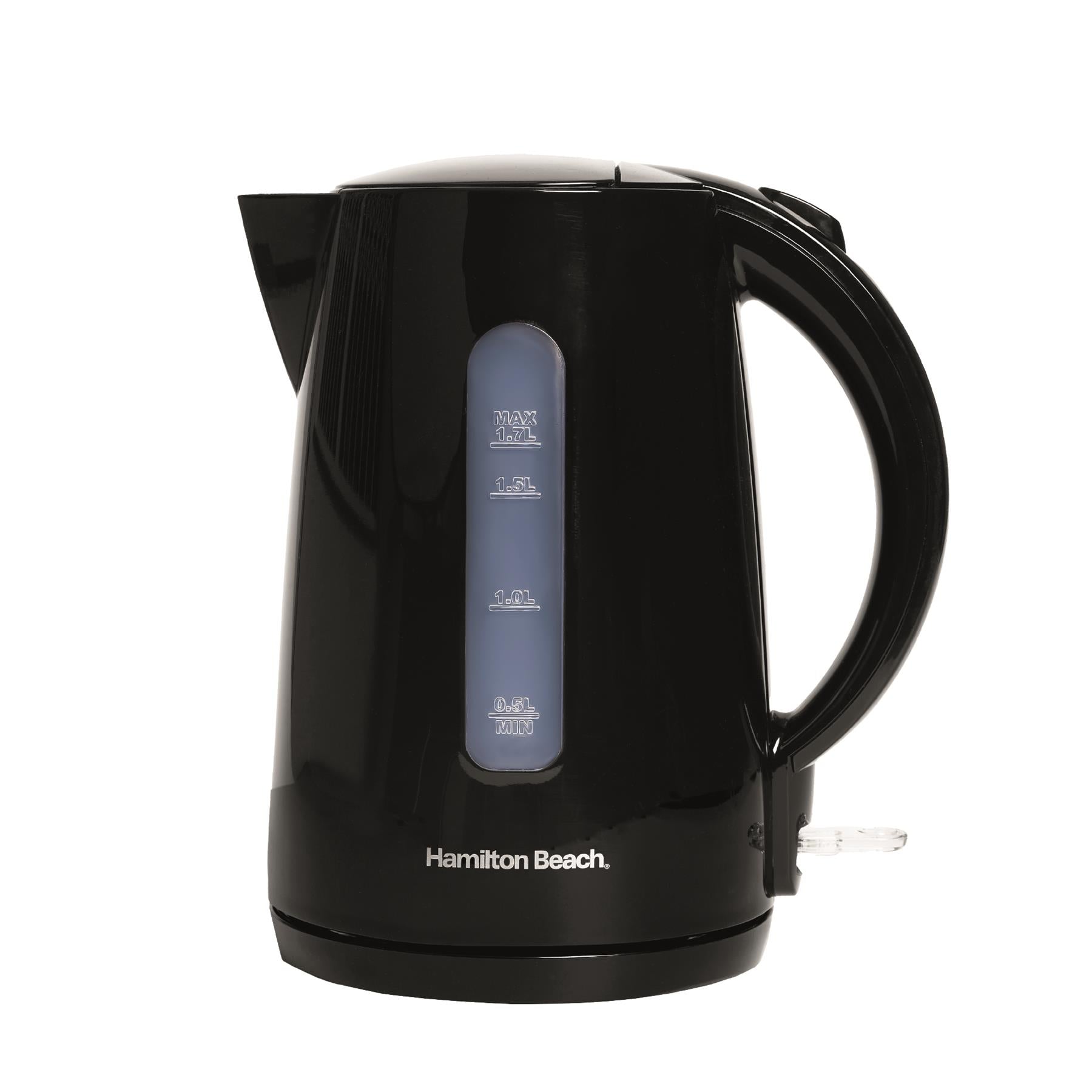Hamilton Beach Essentials 1.7L Rapid Boil Kettle Black