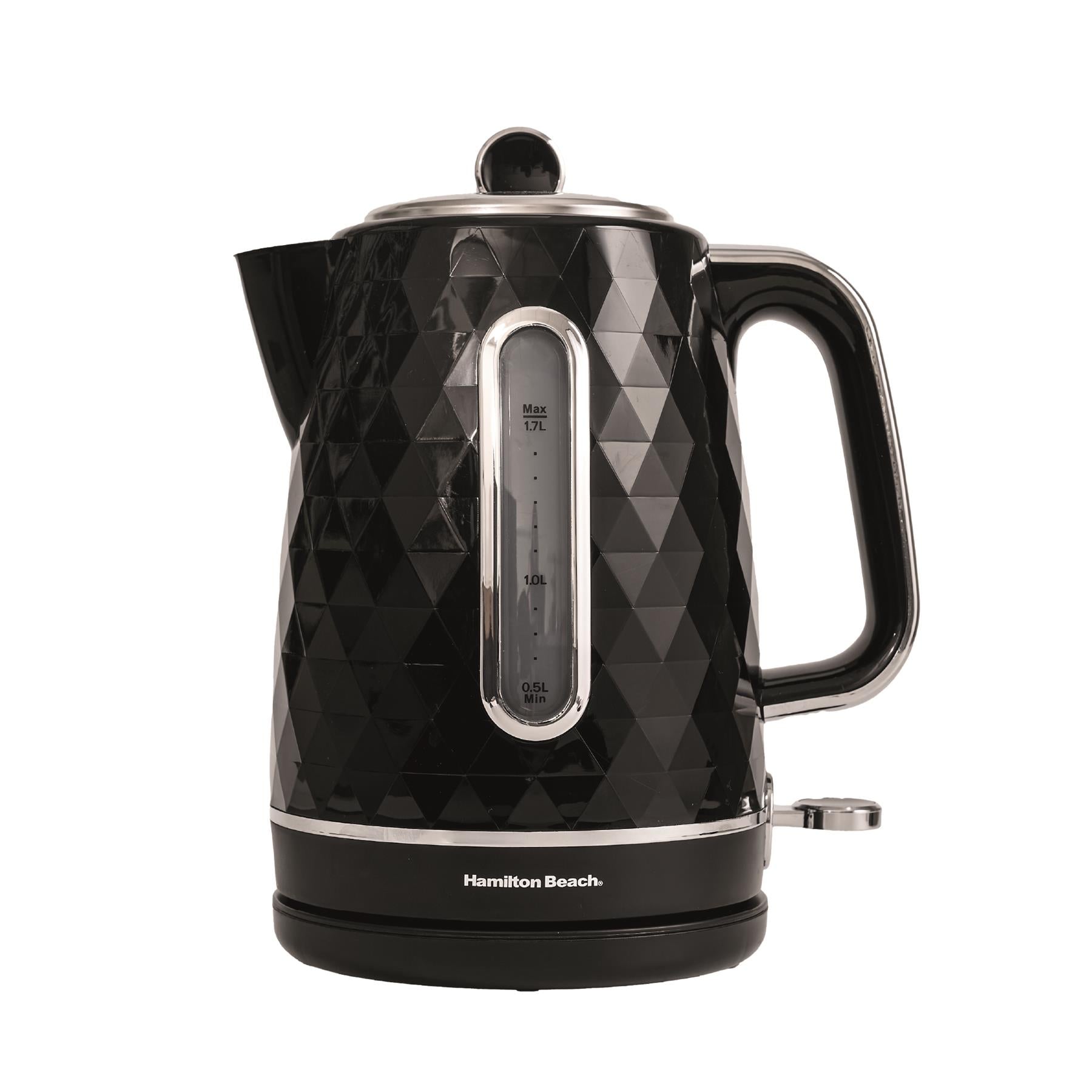 Hamilton Beach Diamond 1.7L Kettle Black