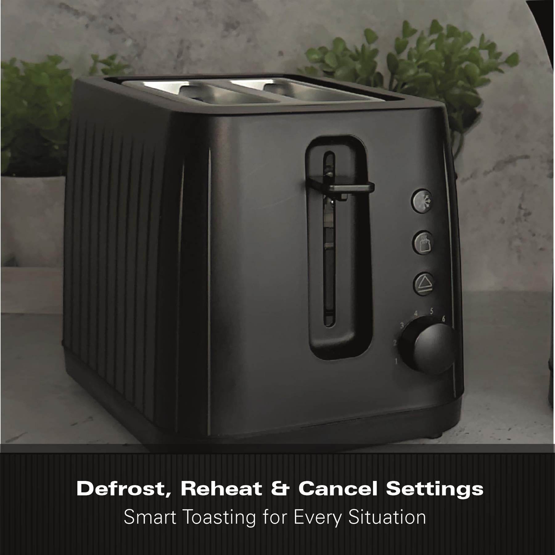 Hamilton Beach Stealth 2 Slice Textured Toaster - Matte Black - Hamilton Beach UK