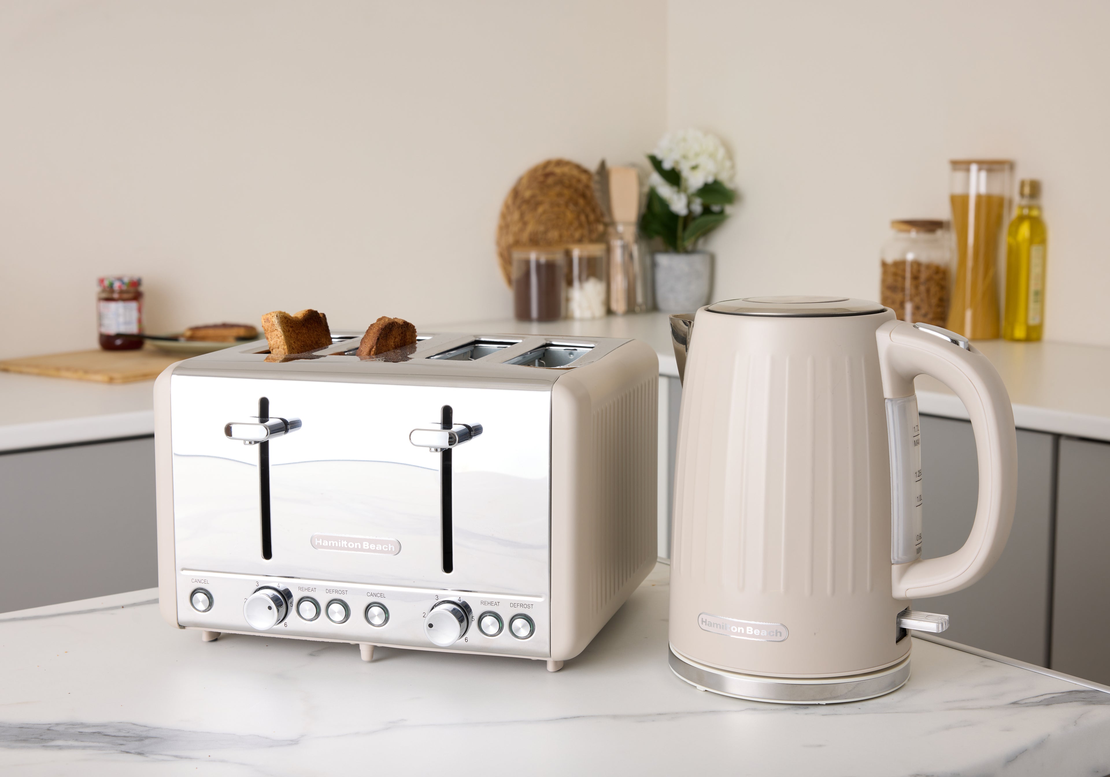 Hamilton Beach Harmony 4 Slice Toaster - Cappuccino