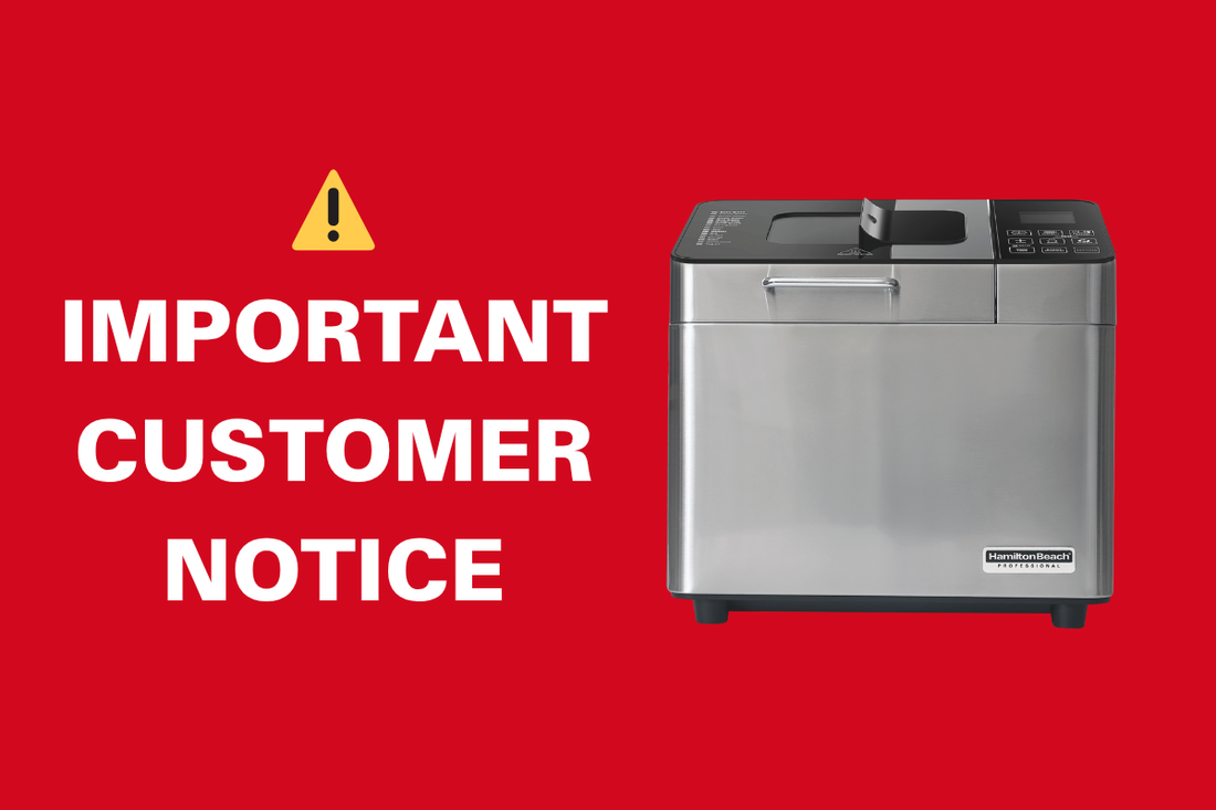 ⚠️ IMPORTANT CUSTOMER NOTICE ⚠️: Reported Stolen Stock: Hamilton Beach ArtisanPro Professional Breadmaker (Model: HB8202BMP) – Warranty Not Valid - Hamilton Beach UK