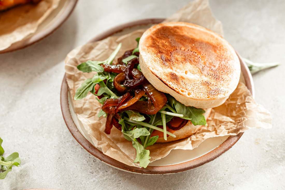 Vegan Grilled Veggie & Pesto Sandwich